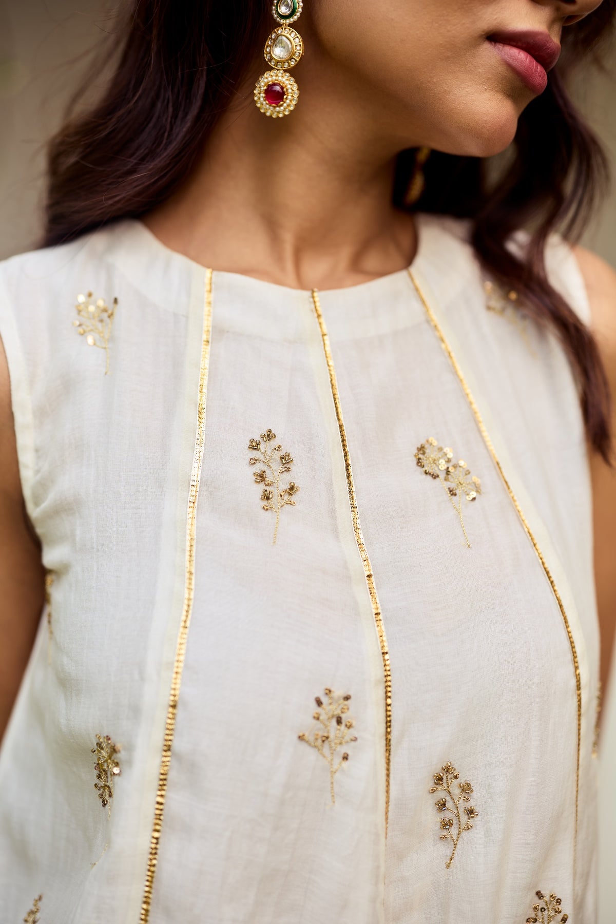 Shamaa Chanderi Kurta Set