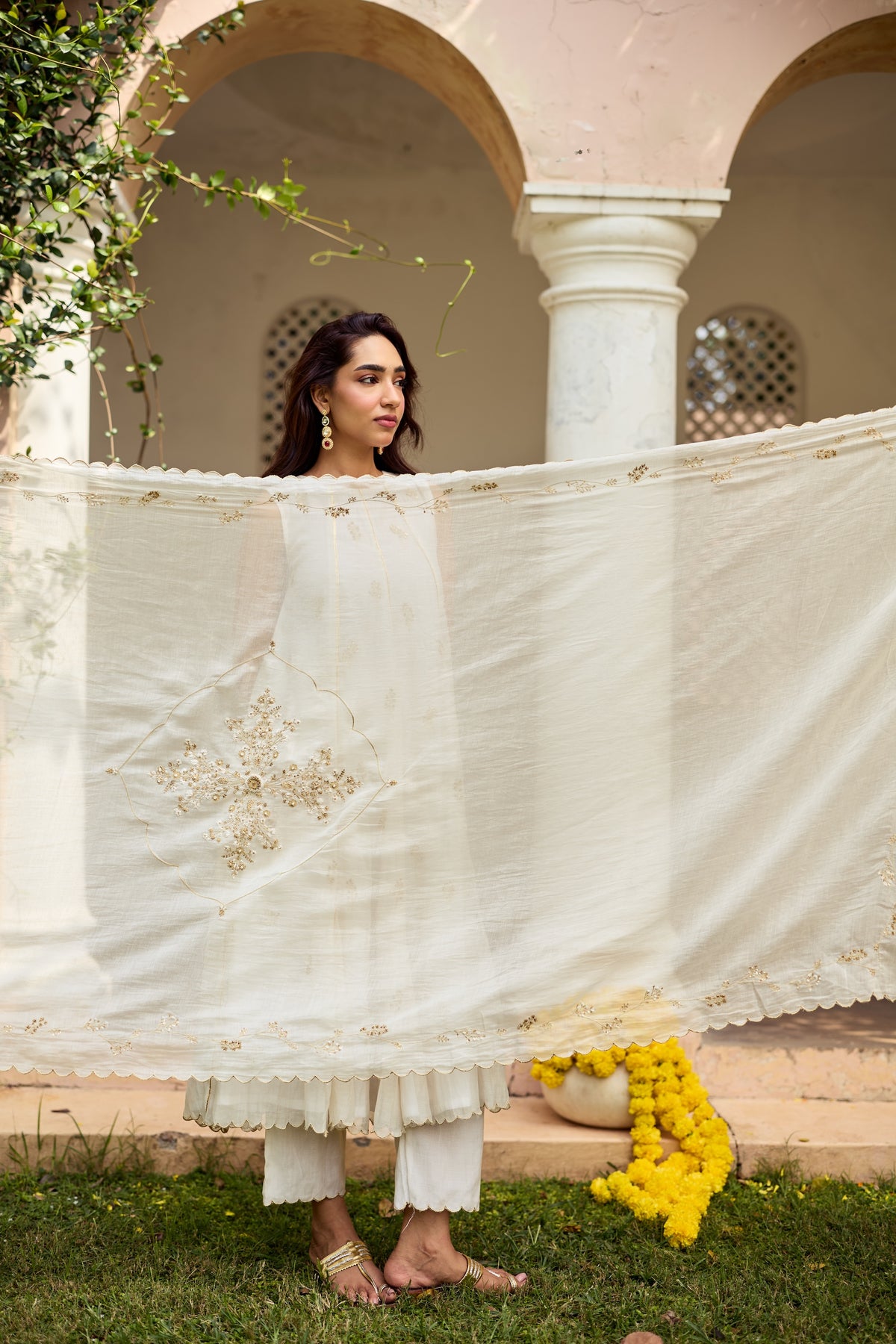 Shamaa Chanderi Kurta Set