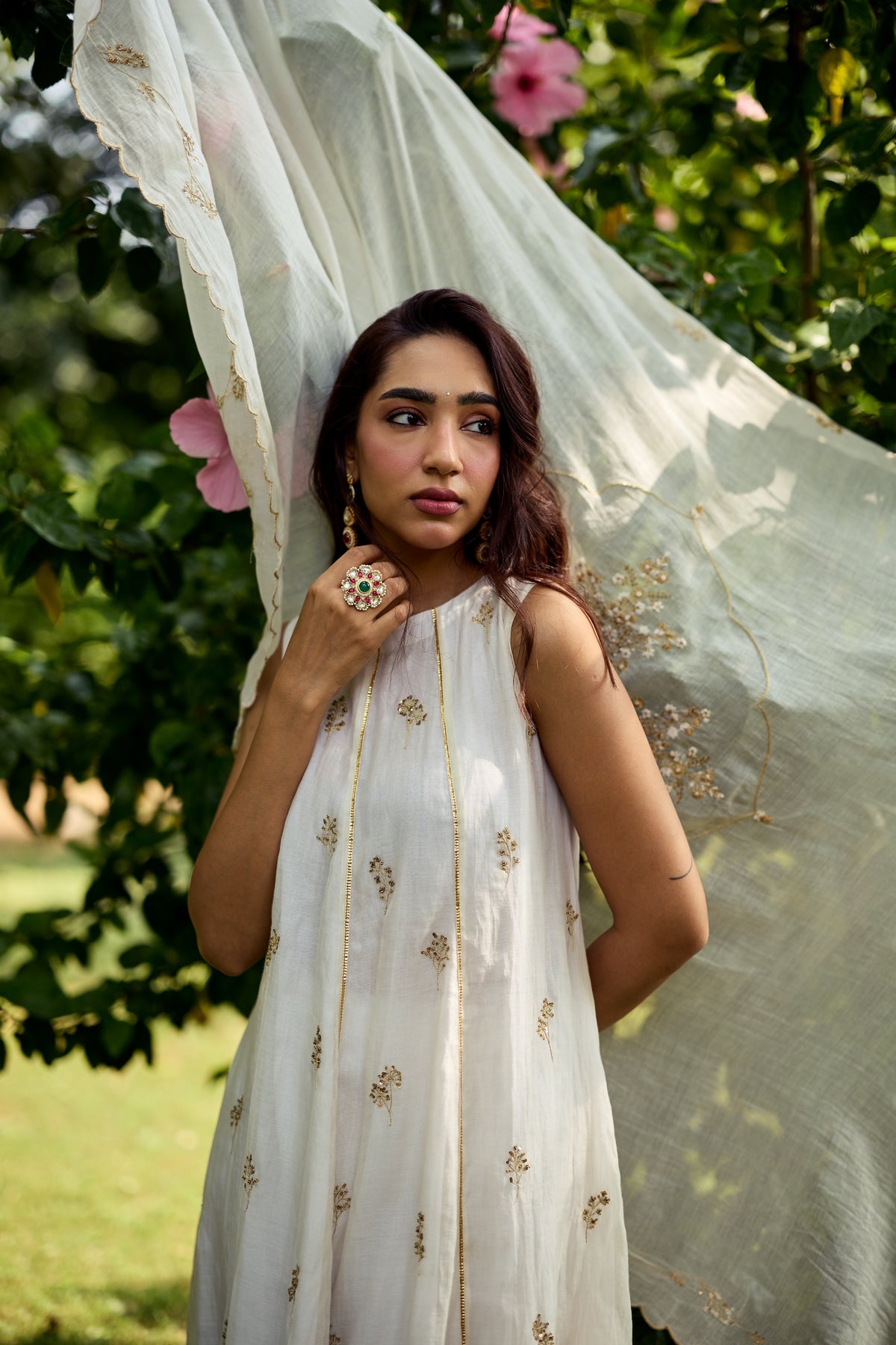 Shamaa Chanderi Kurta Set