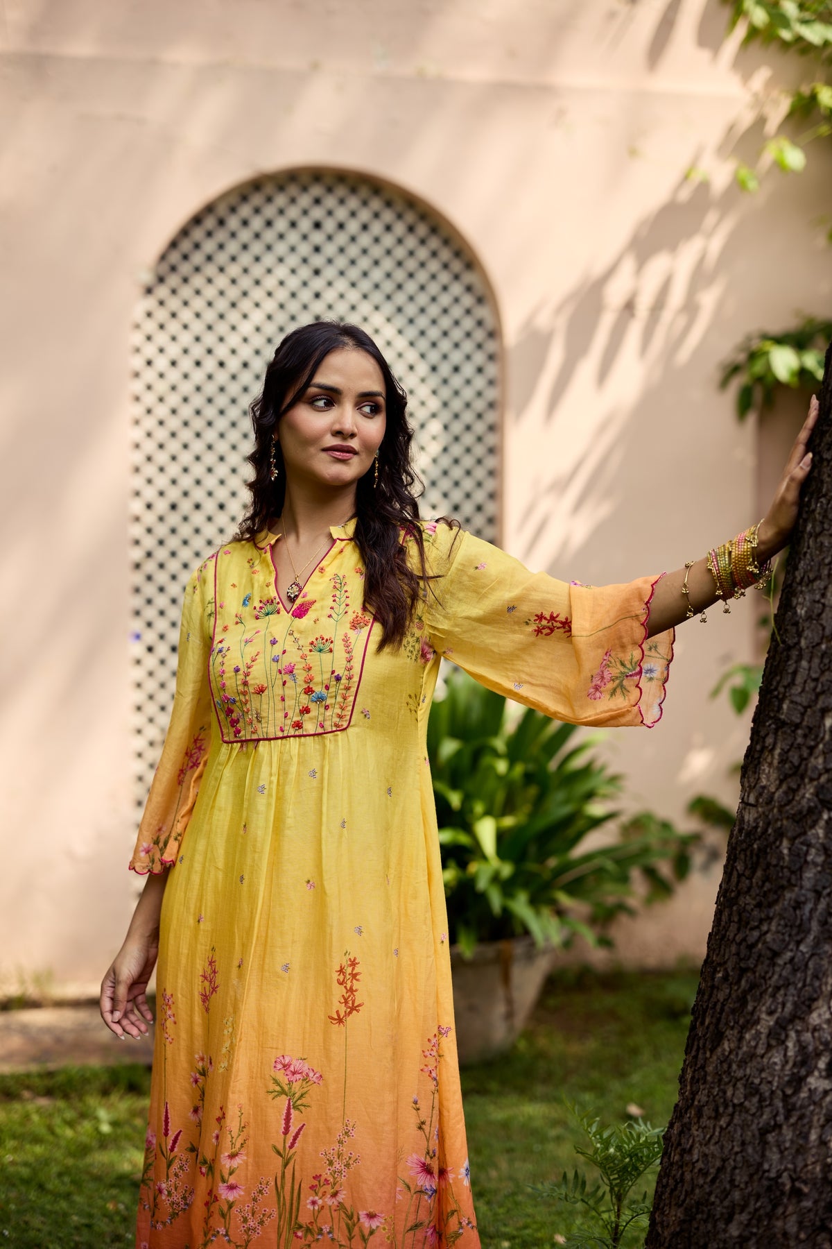 Zarin Chanderi Kurta Set
