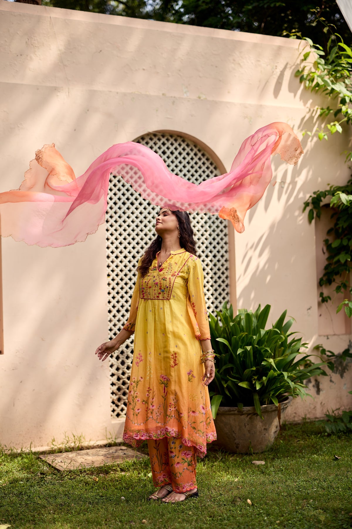 Zarin Chanderi Kurta Set