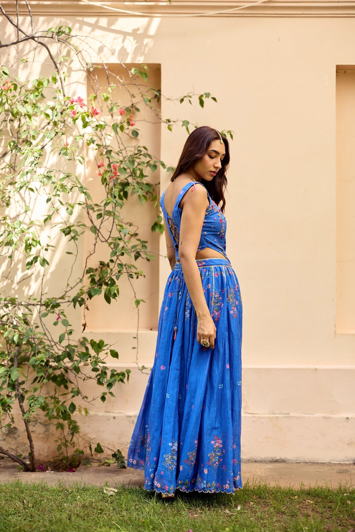 Neesa Chanderi Lehenga Set