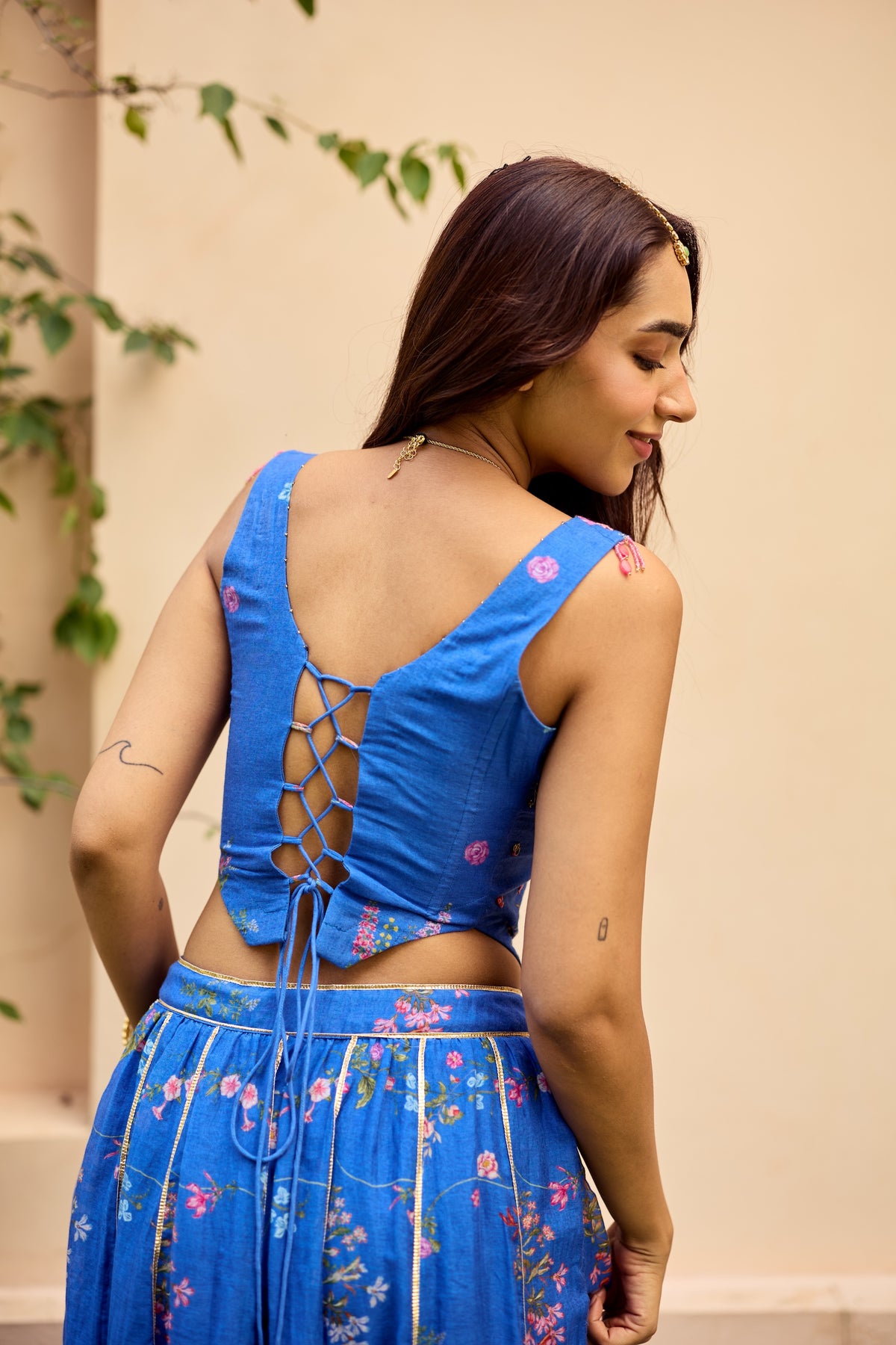 Neesa Chanderi Lehenga Set