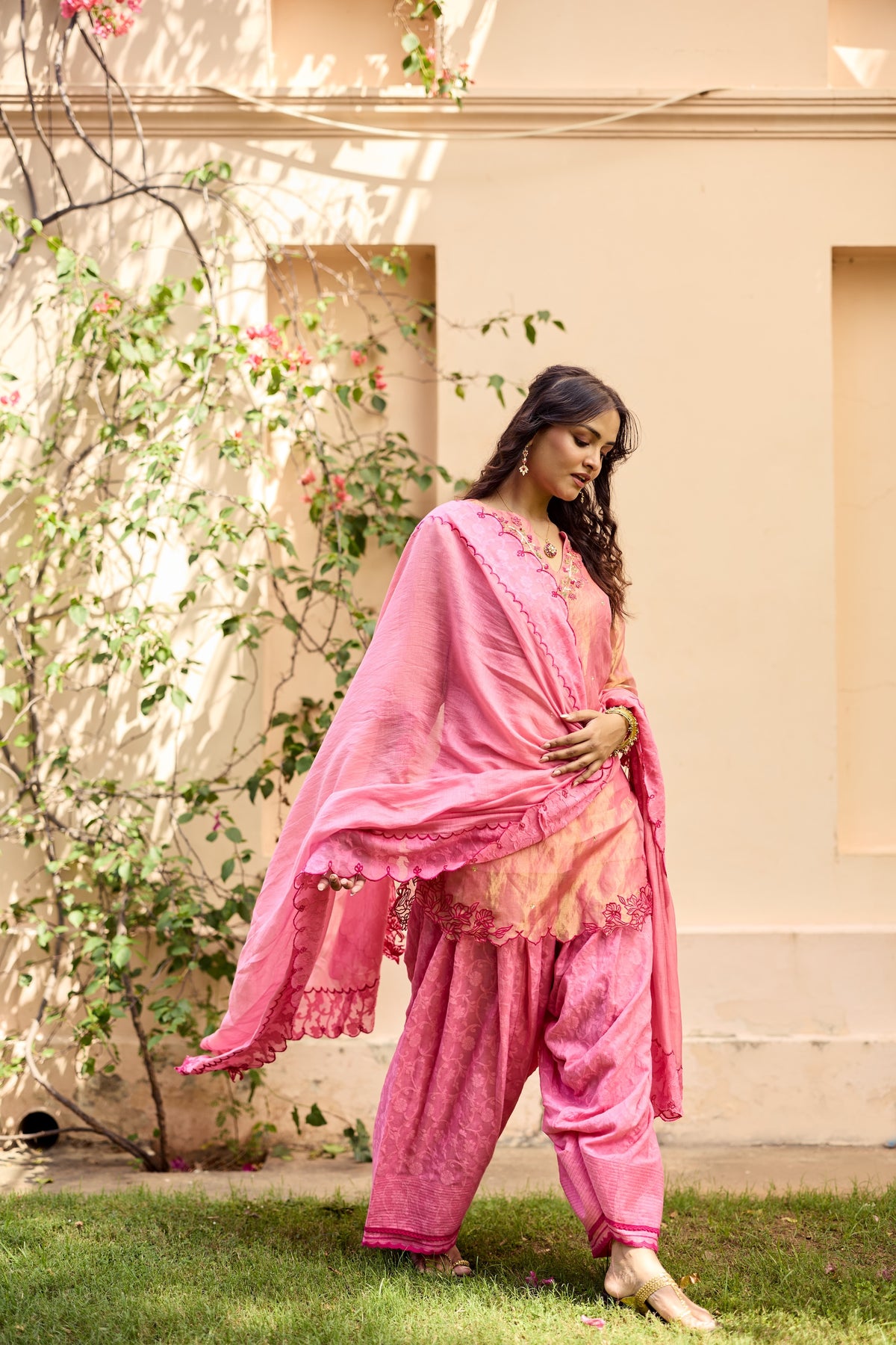 Vasant Silk Tissue Pharsi Salwar