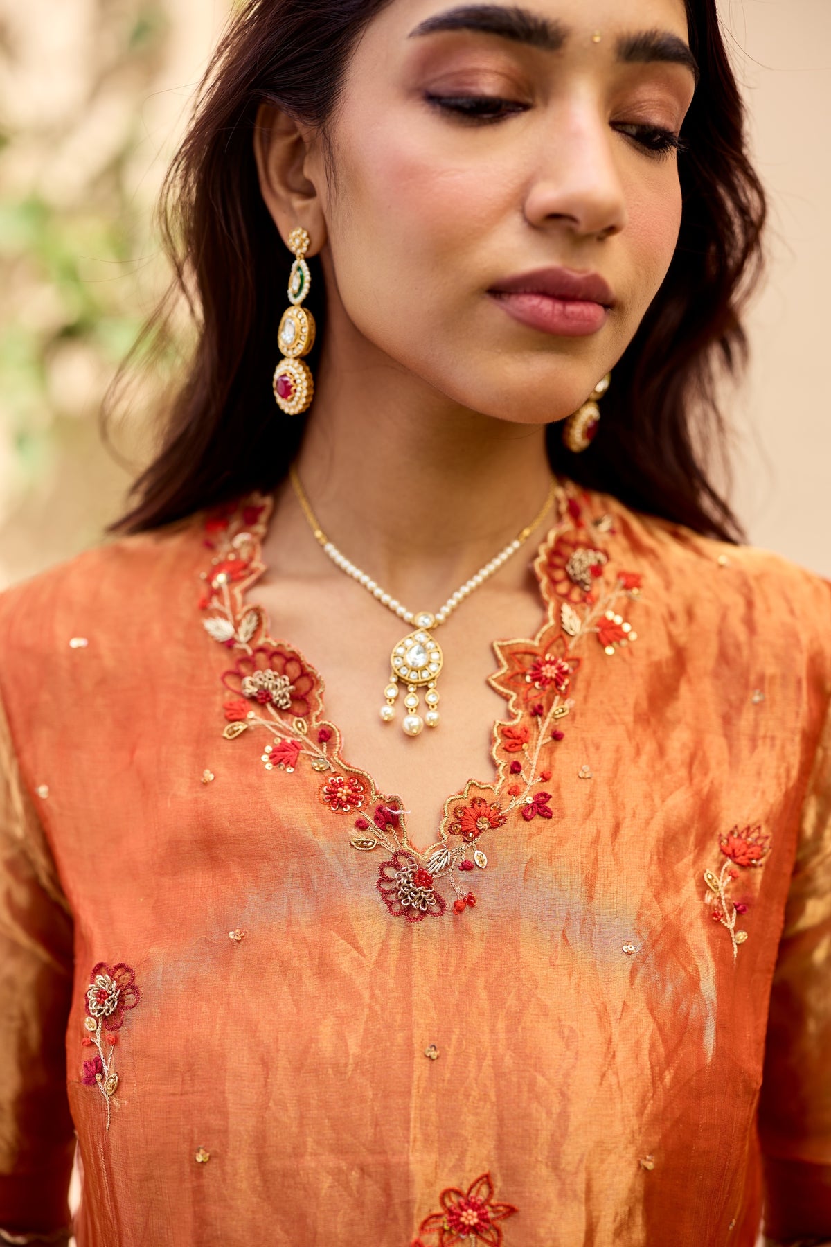 Varahi Silk Tissue Kurta Set
