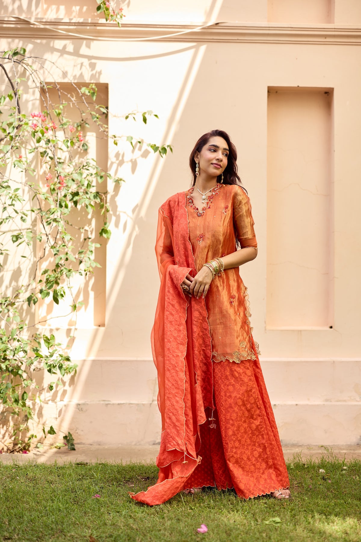 Varahi Silk Tissue Kurta Set