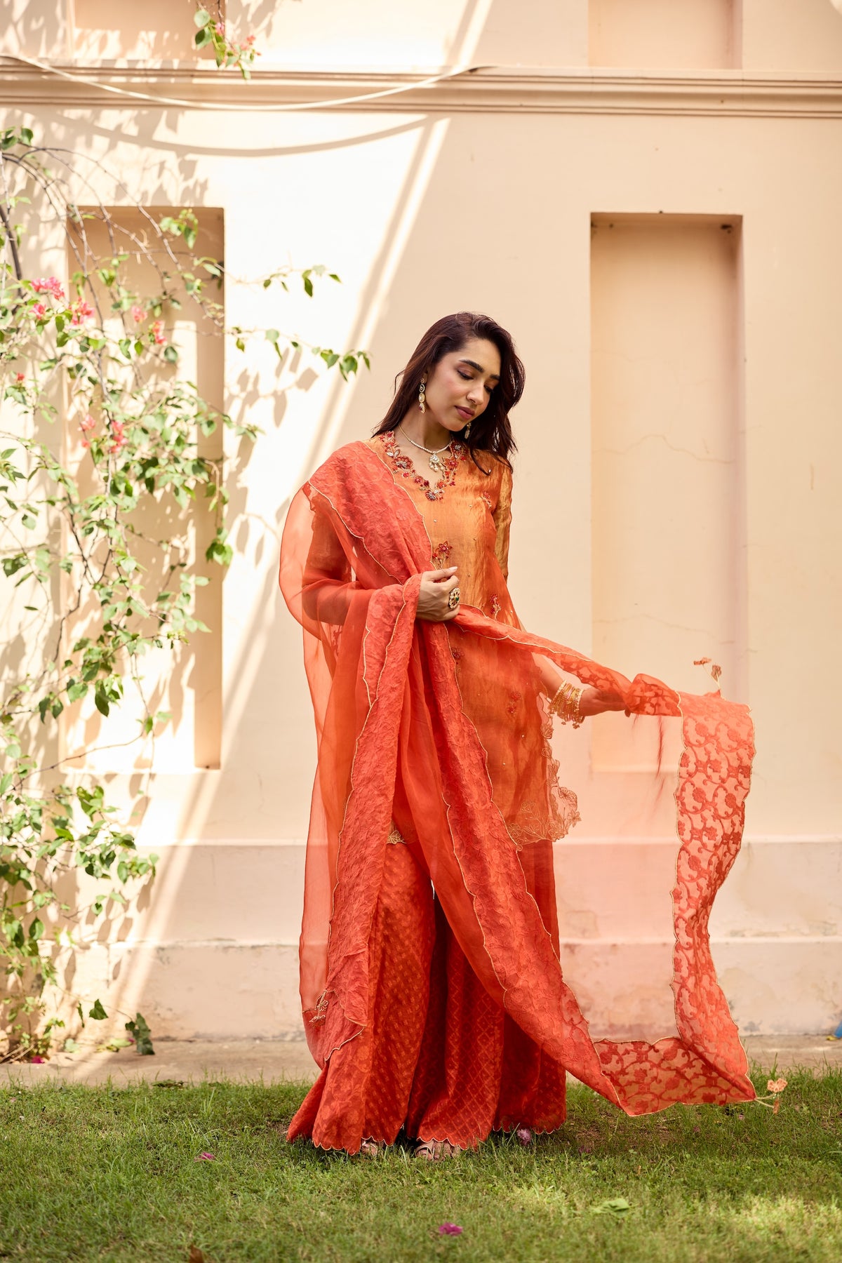 Varahi Silk Organza Dupatta