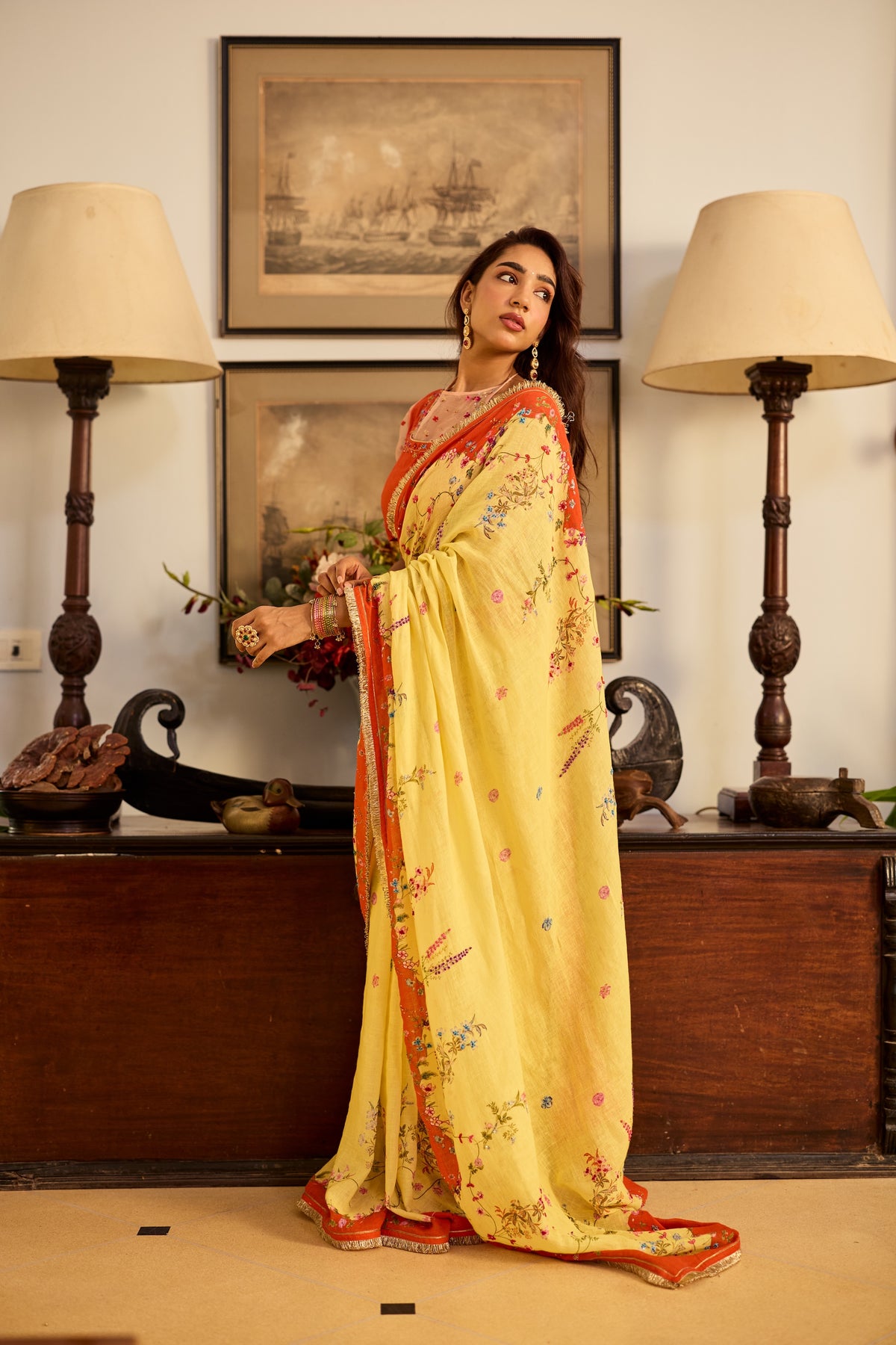 NIsha Linen Sari