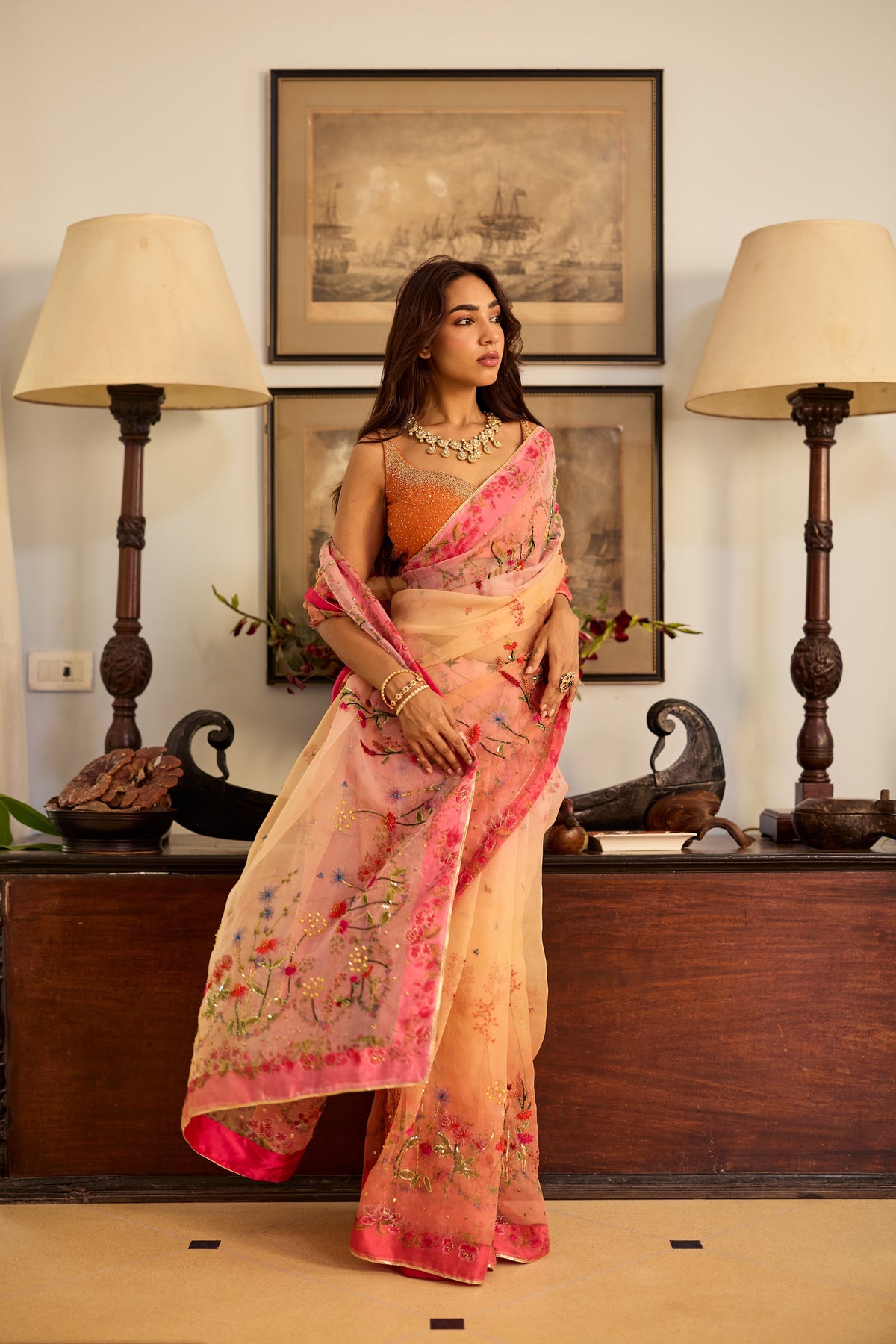 Sana Silk Organza Sari