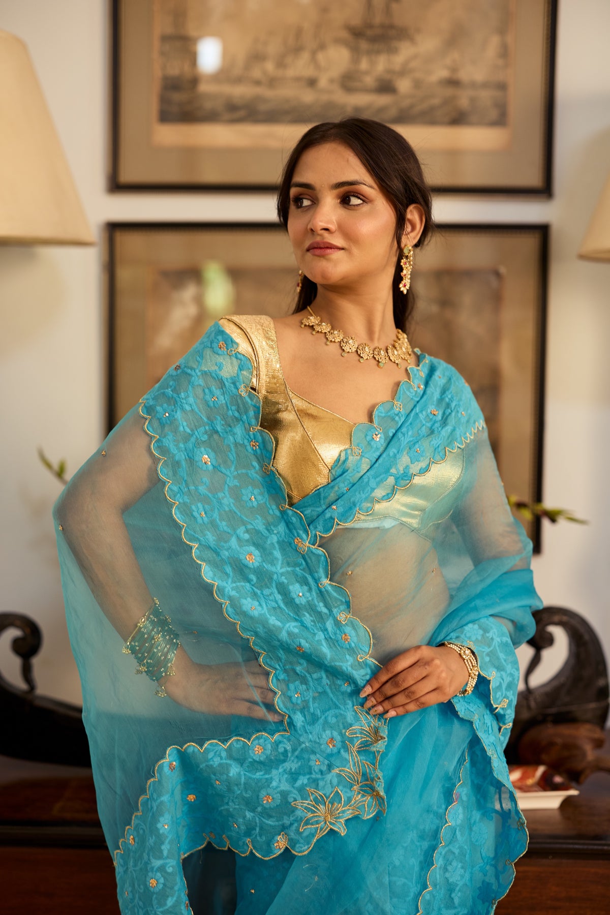 Neesa Organza Sari