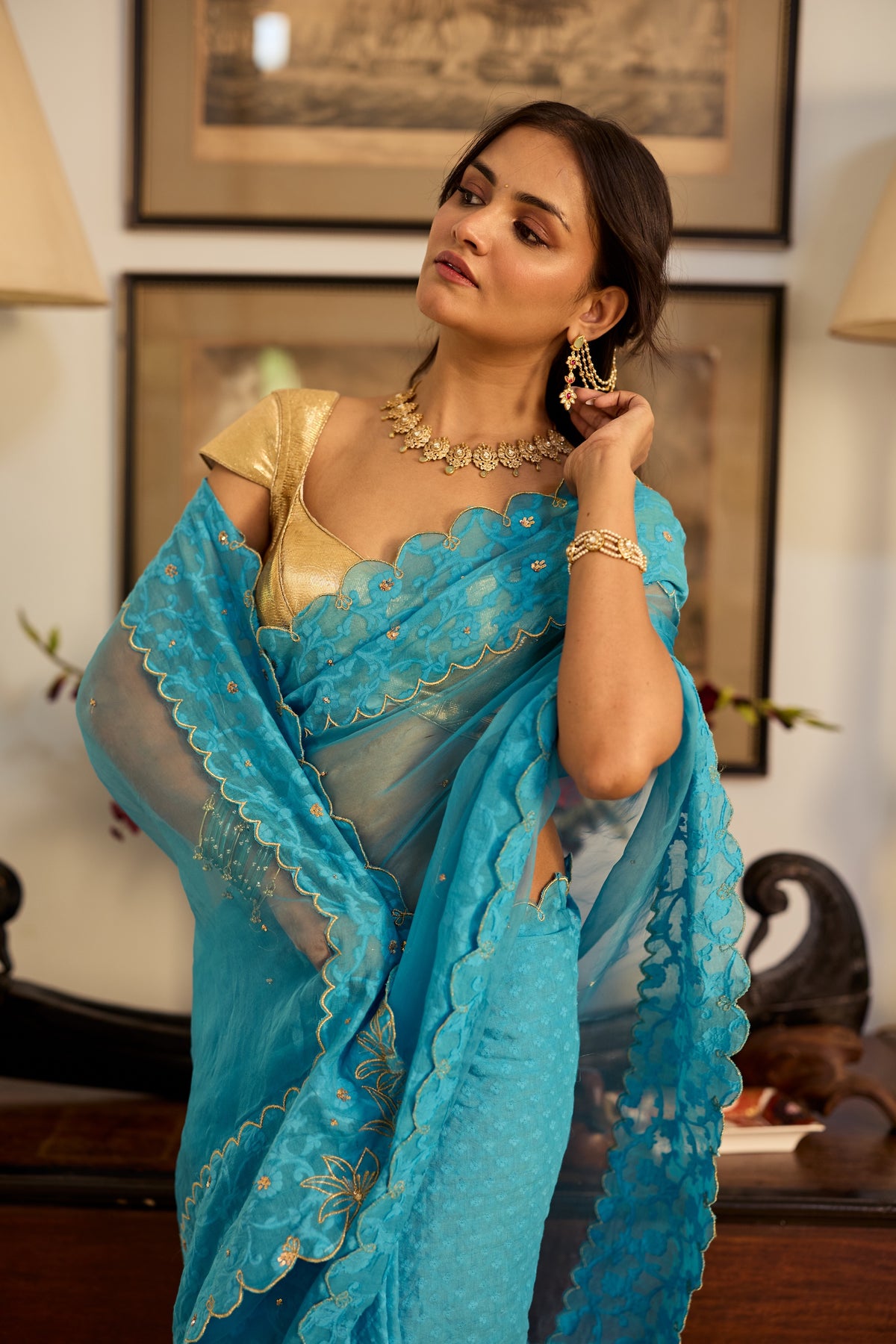 Neesa Organza Sari