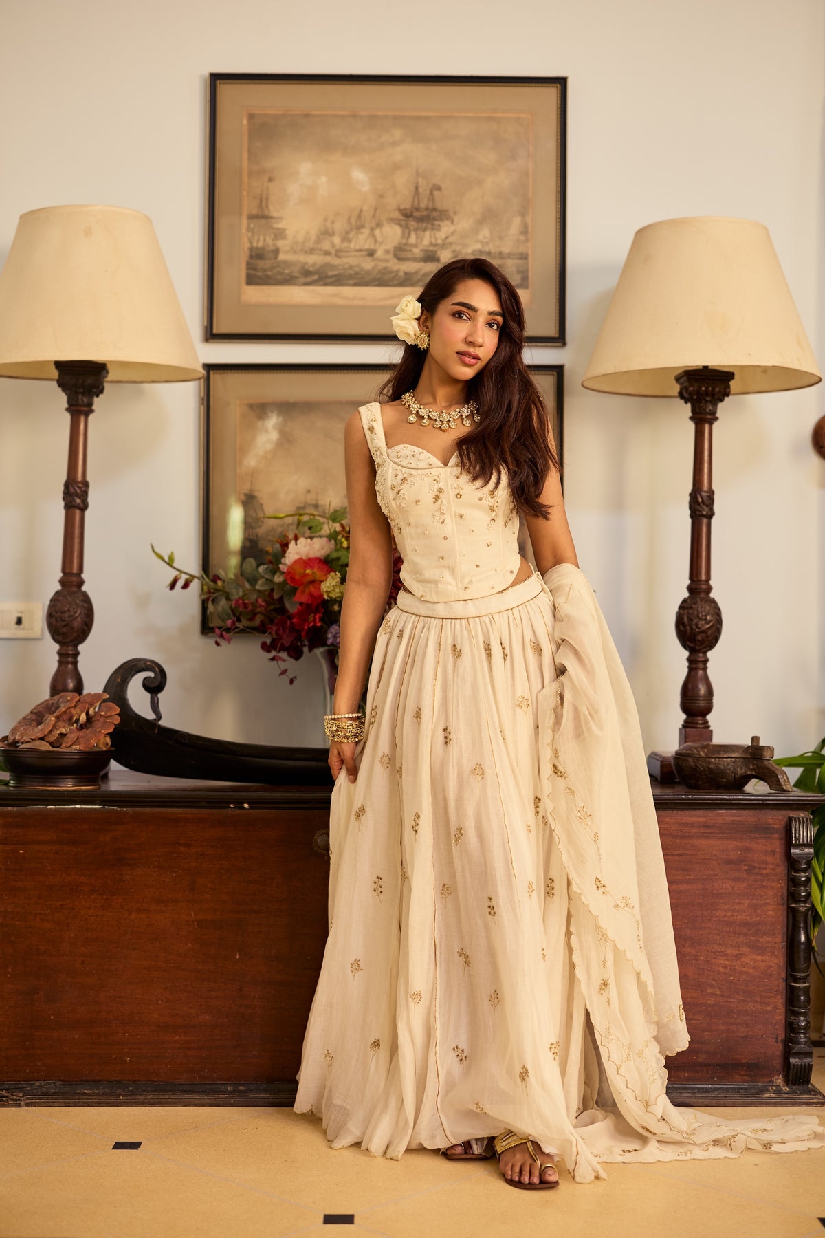 Sejal Chanderi Lehenga Set