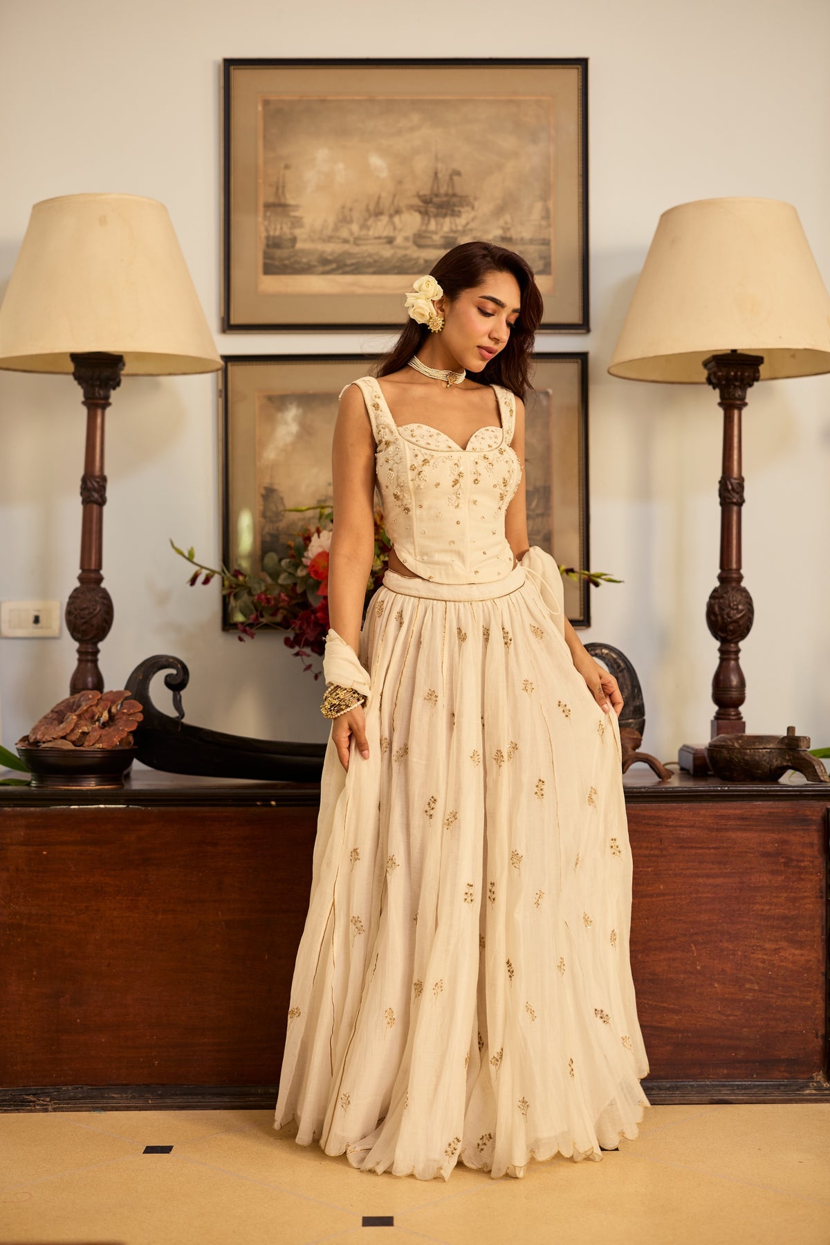 Sejal Chanderi Lehenga Set