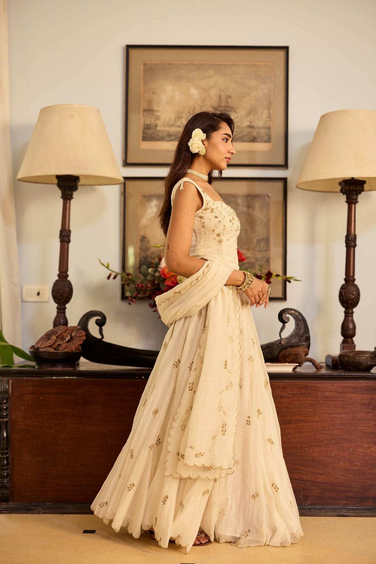 Sejal Chanderi Lehenga Set