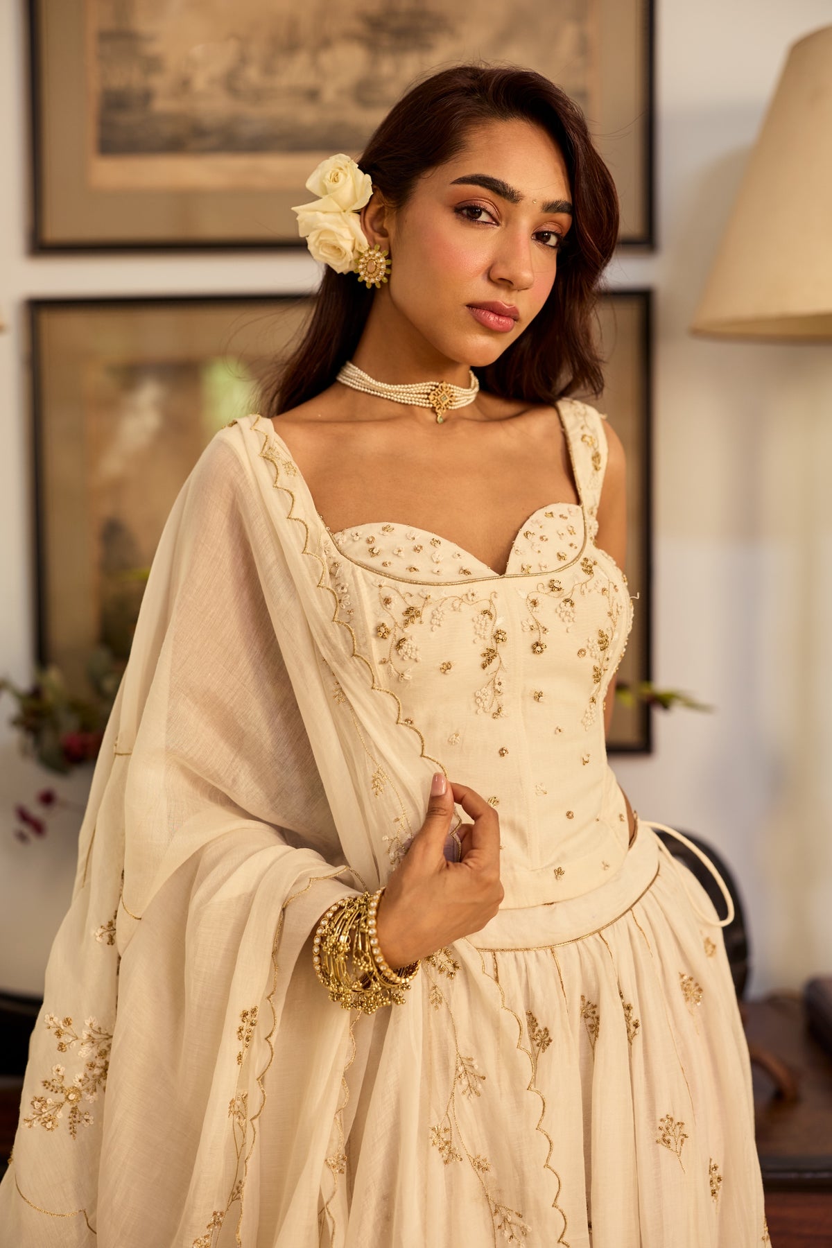 Sejal Chanderi Lehenga Set
