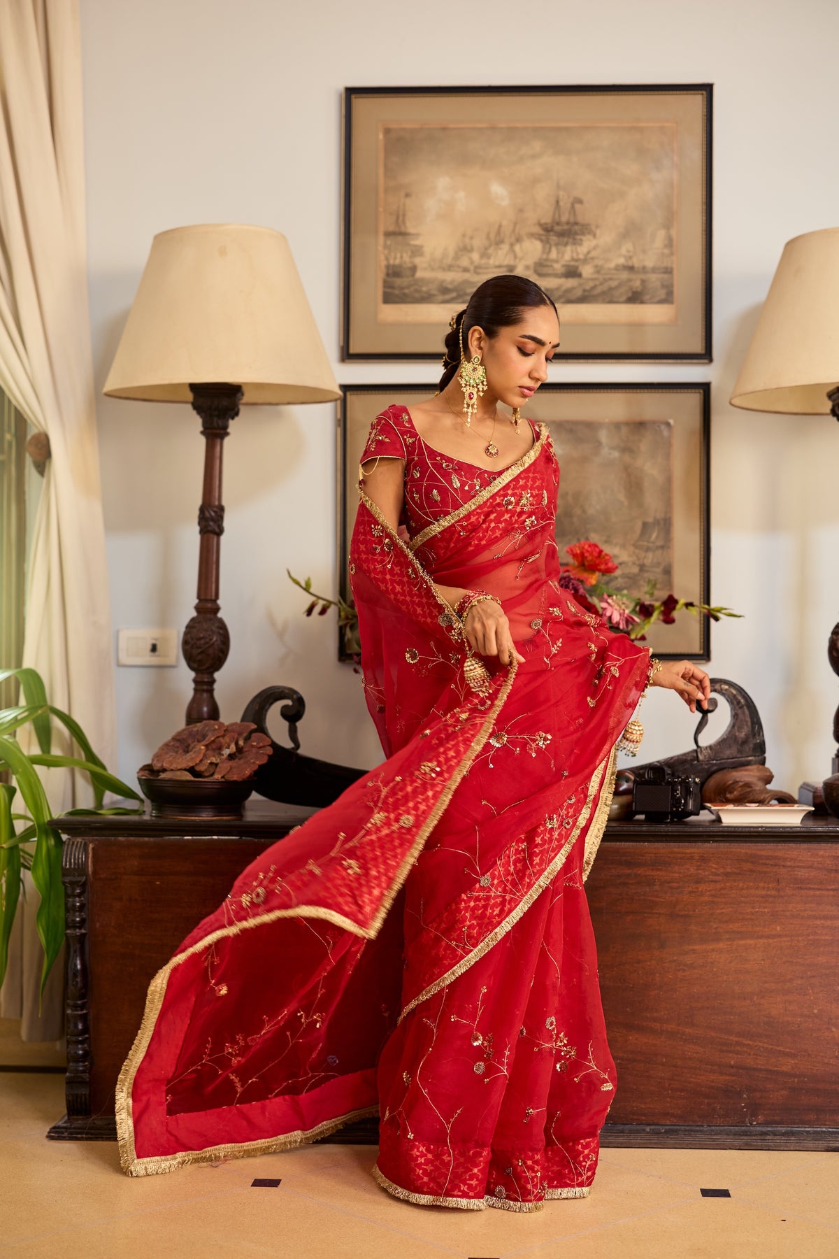 Mehr Organza Sari