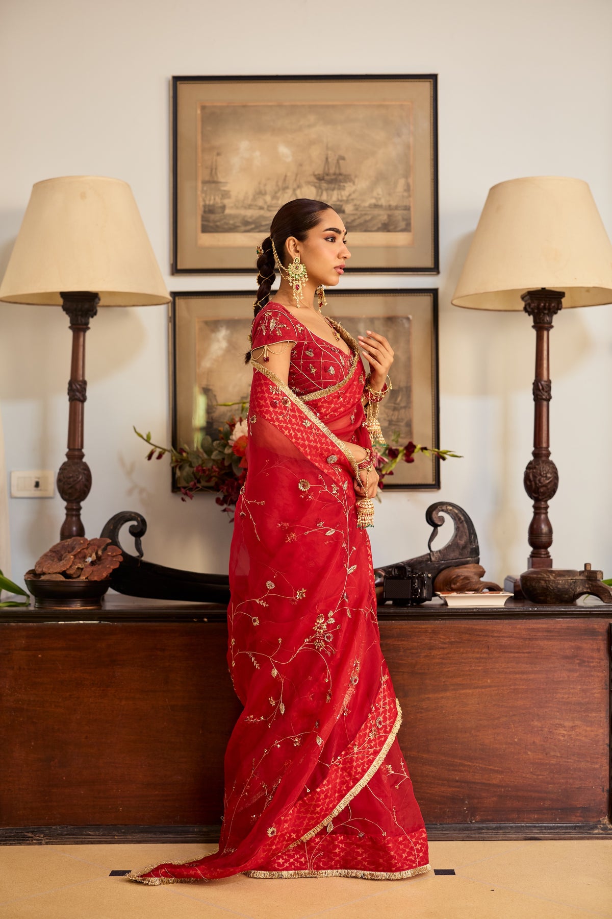 Mehr Organza Sari