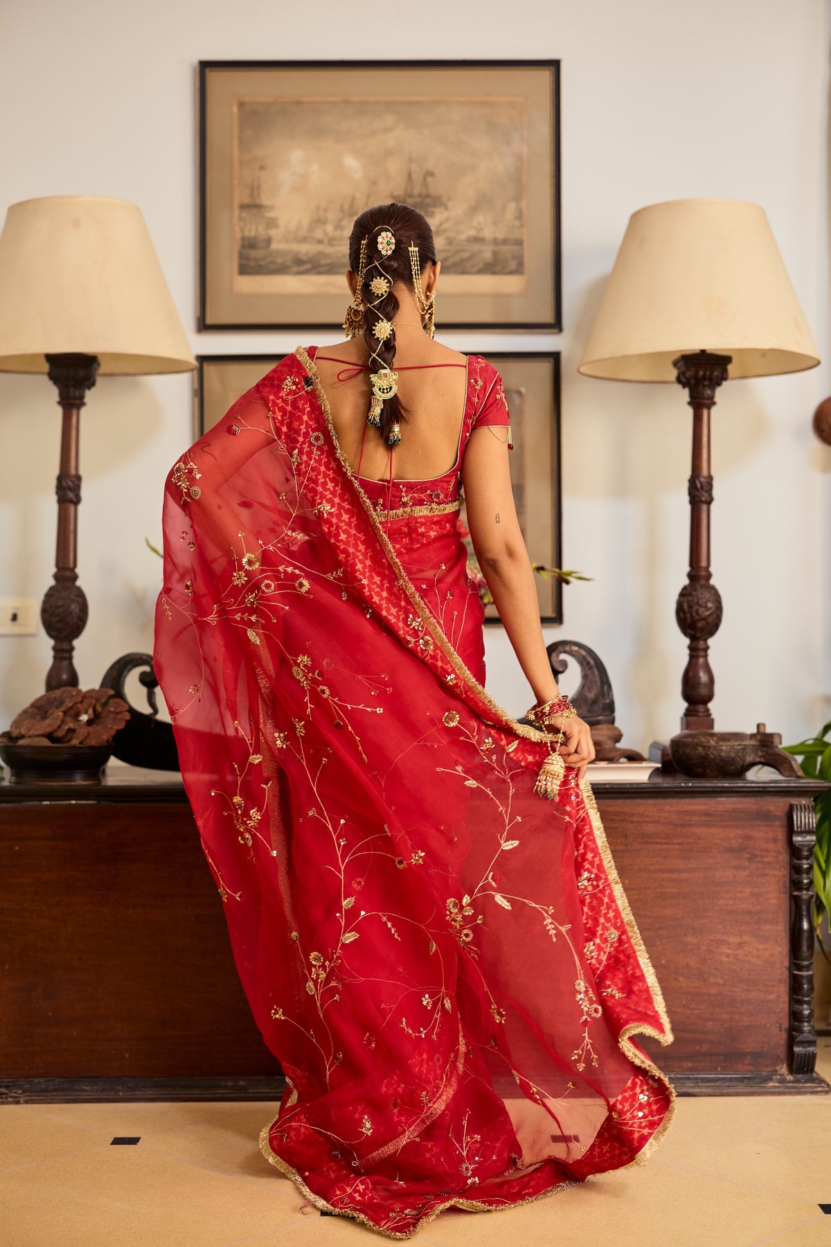 Mehr Organza Sari