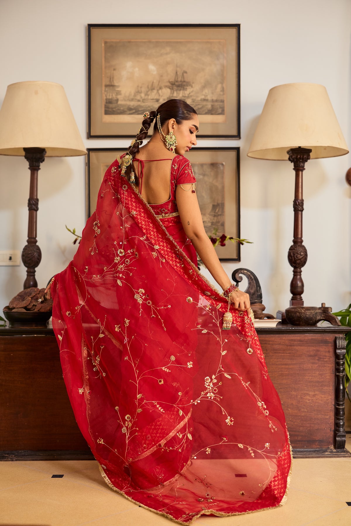Mehr Organza Sari
