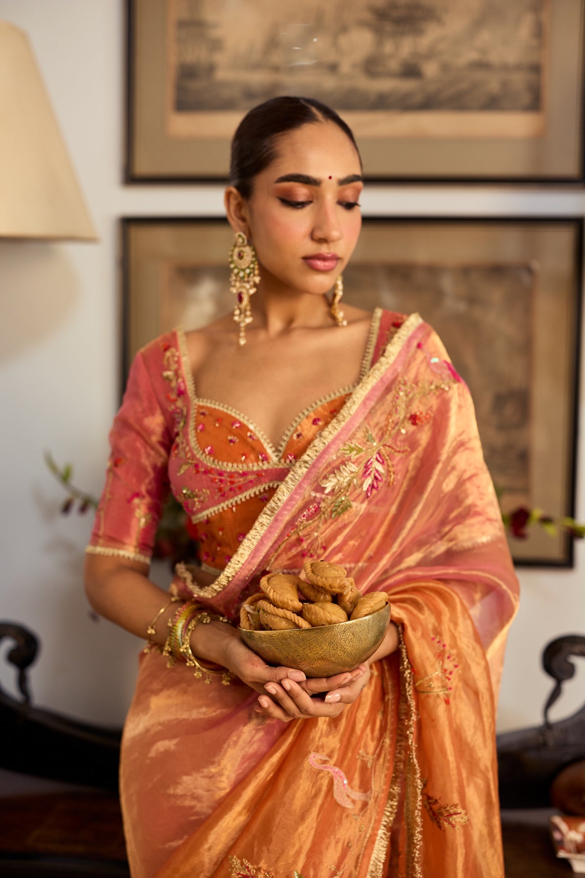 Suman Silk Tissue Sari