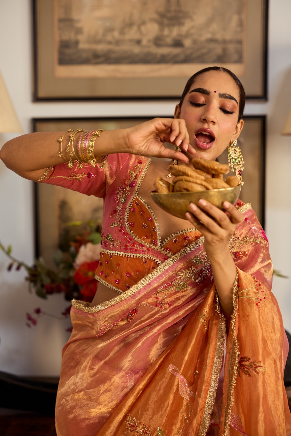 Suman Silk Tissue Sari