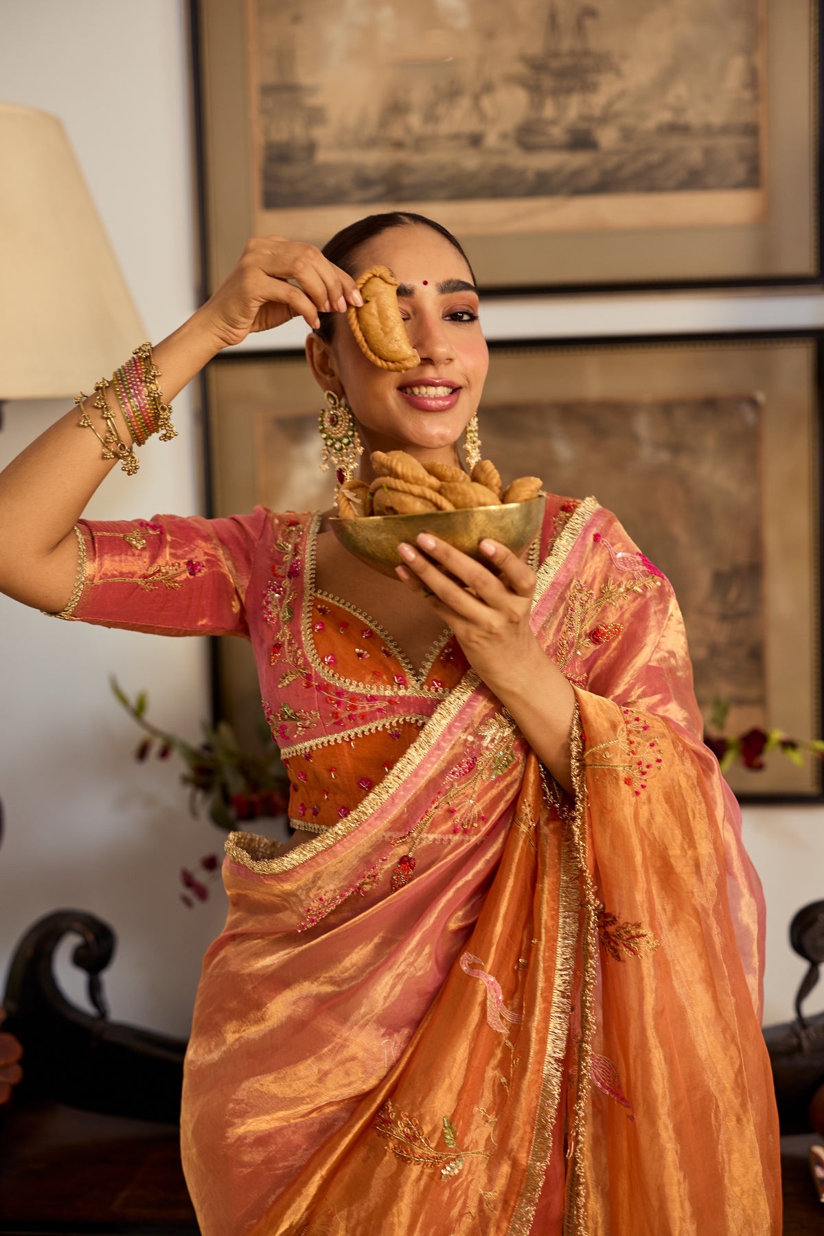 Suman Silk Tissue Sari