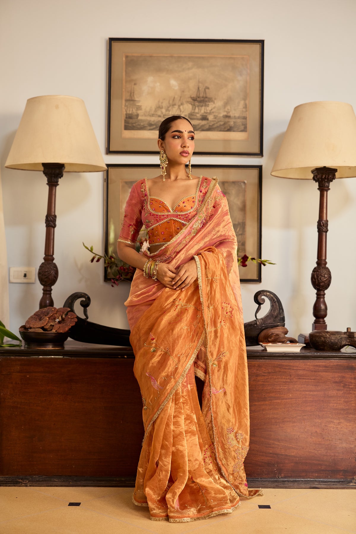 Suman Silk Tissue Sari