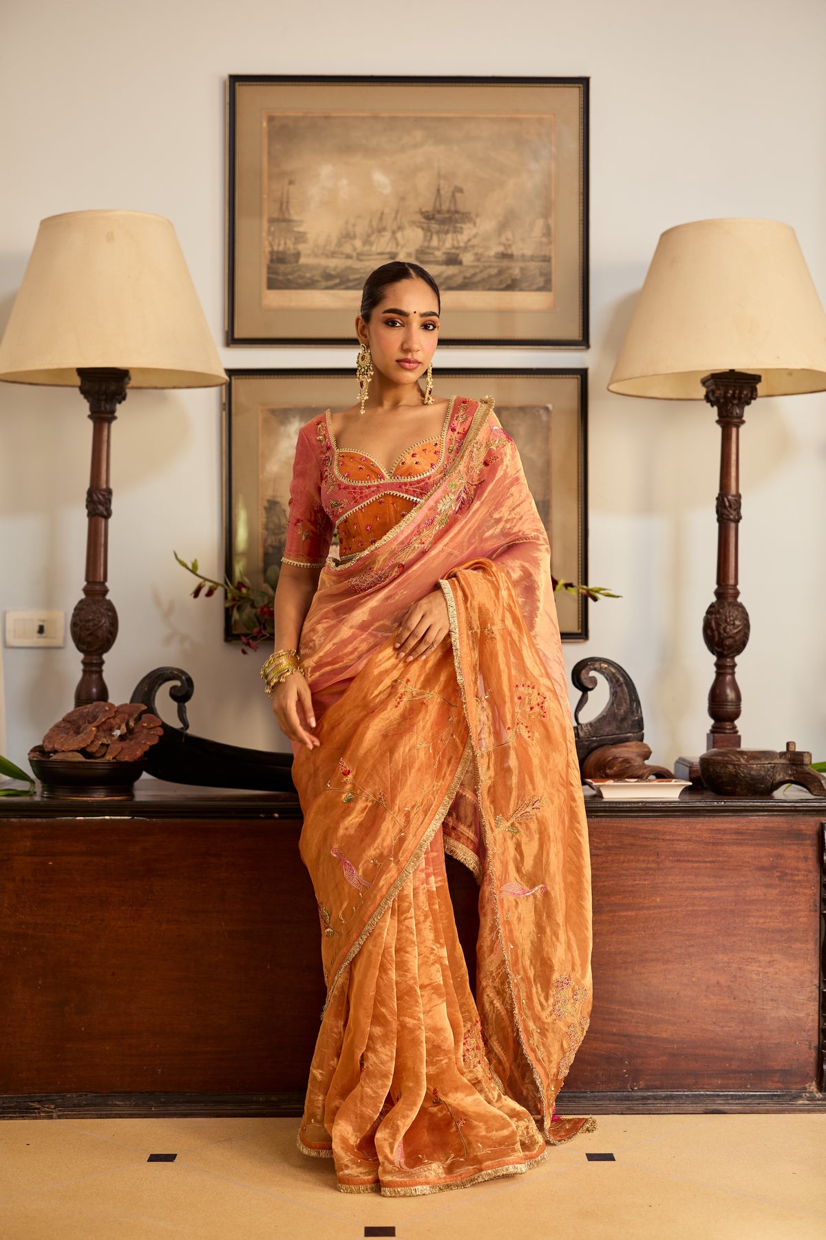 Suman Silk Tissue Sari