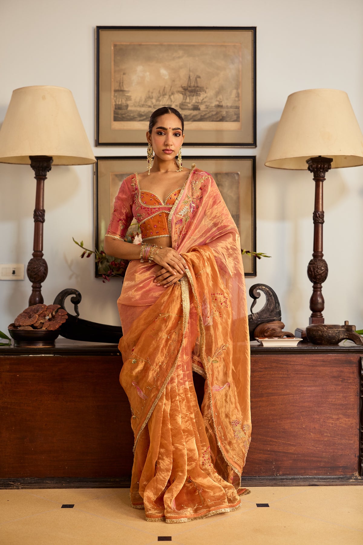 Suman Silk Tissue Sari