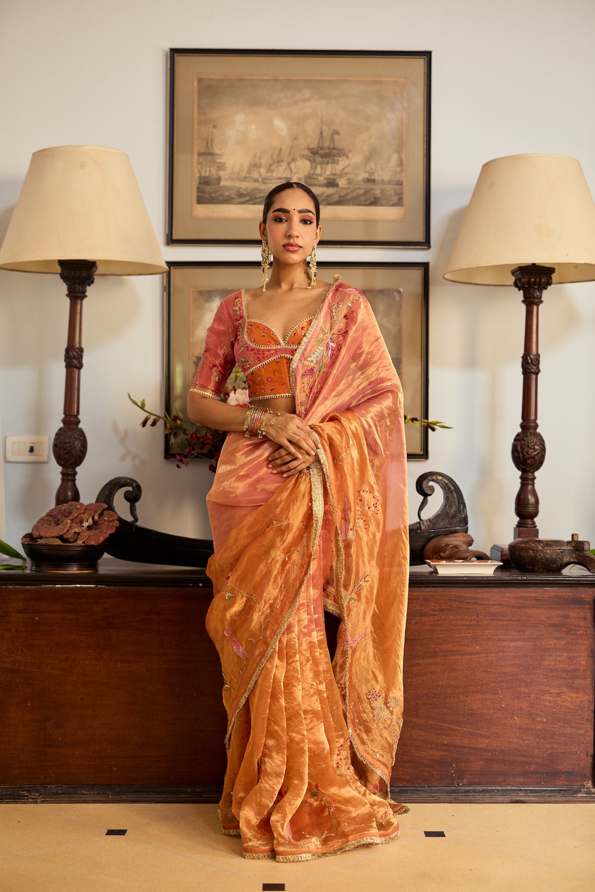 Suman Silk Tissue Sari