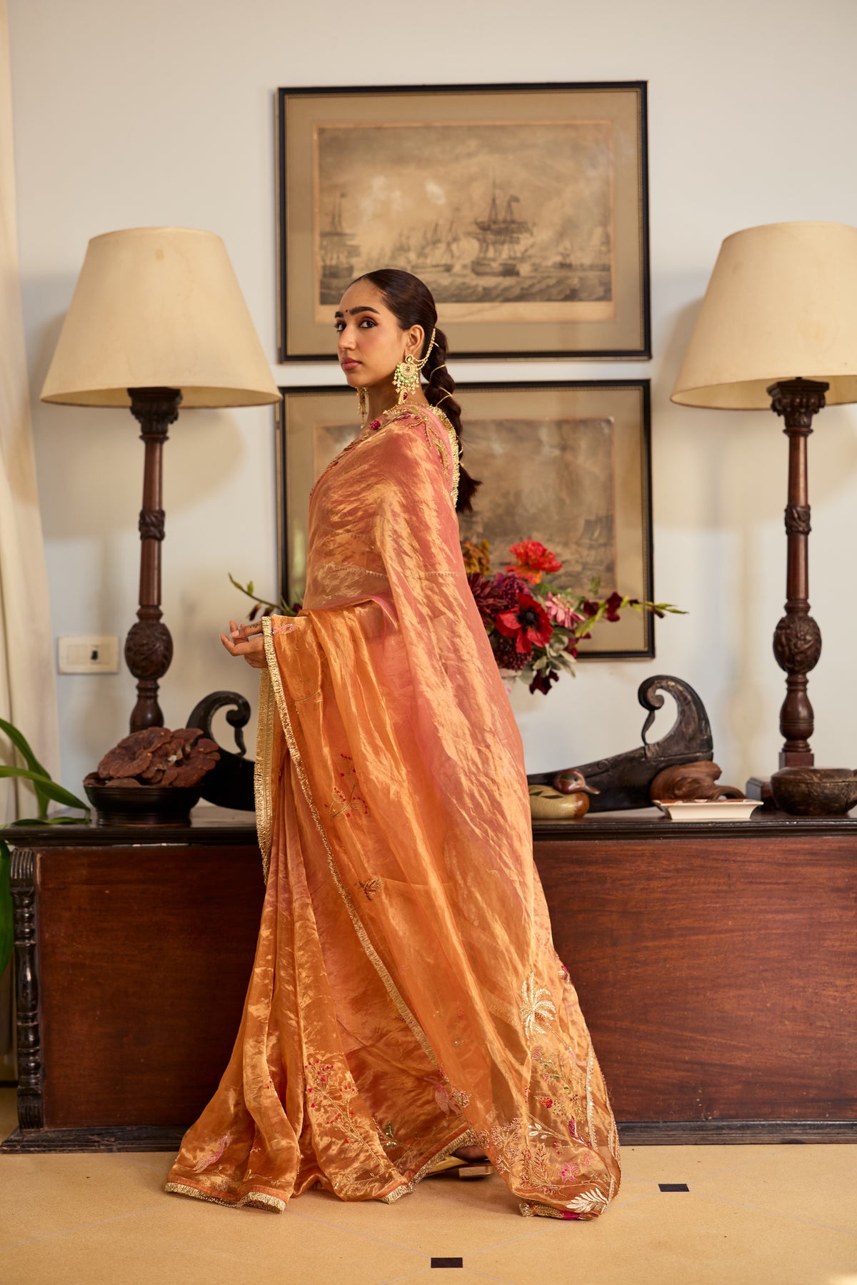 Suman Silk Tissue Sari