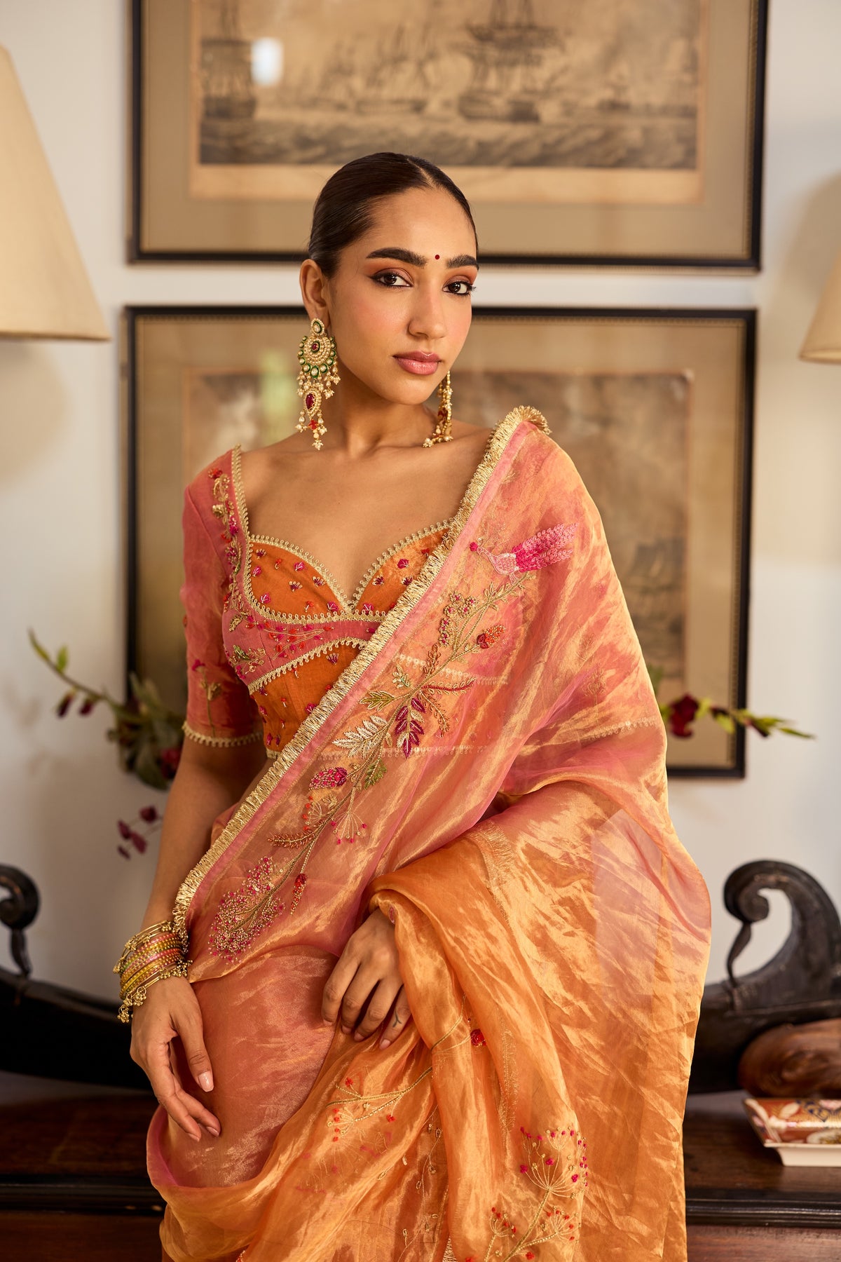 Suman Silk Tissue Sari