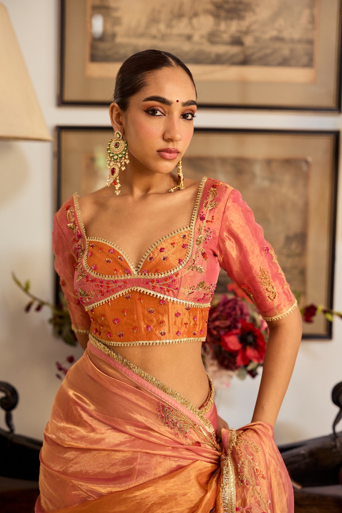 Suman Silk Tissue Blouse