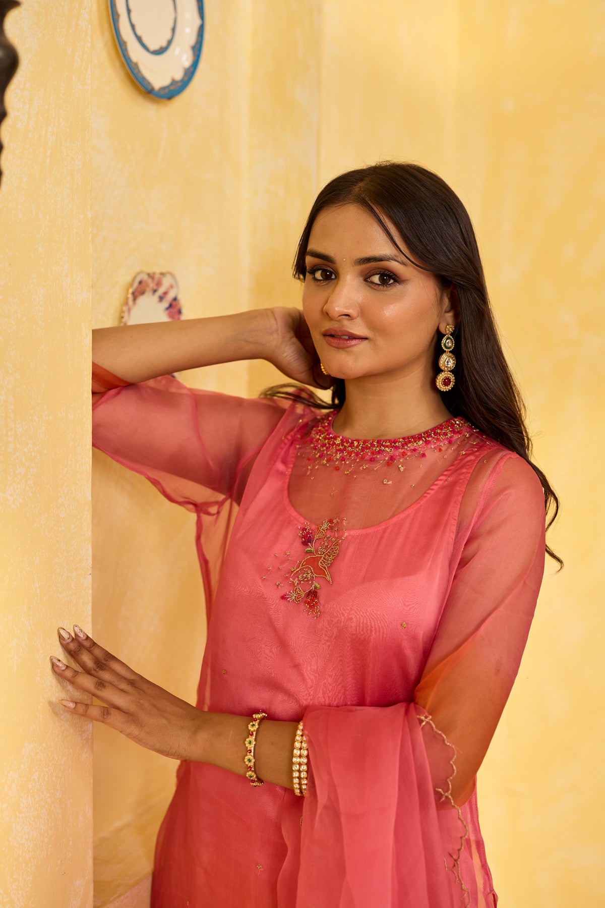 Mehr Organza Kurta Set