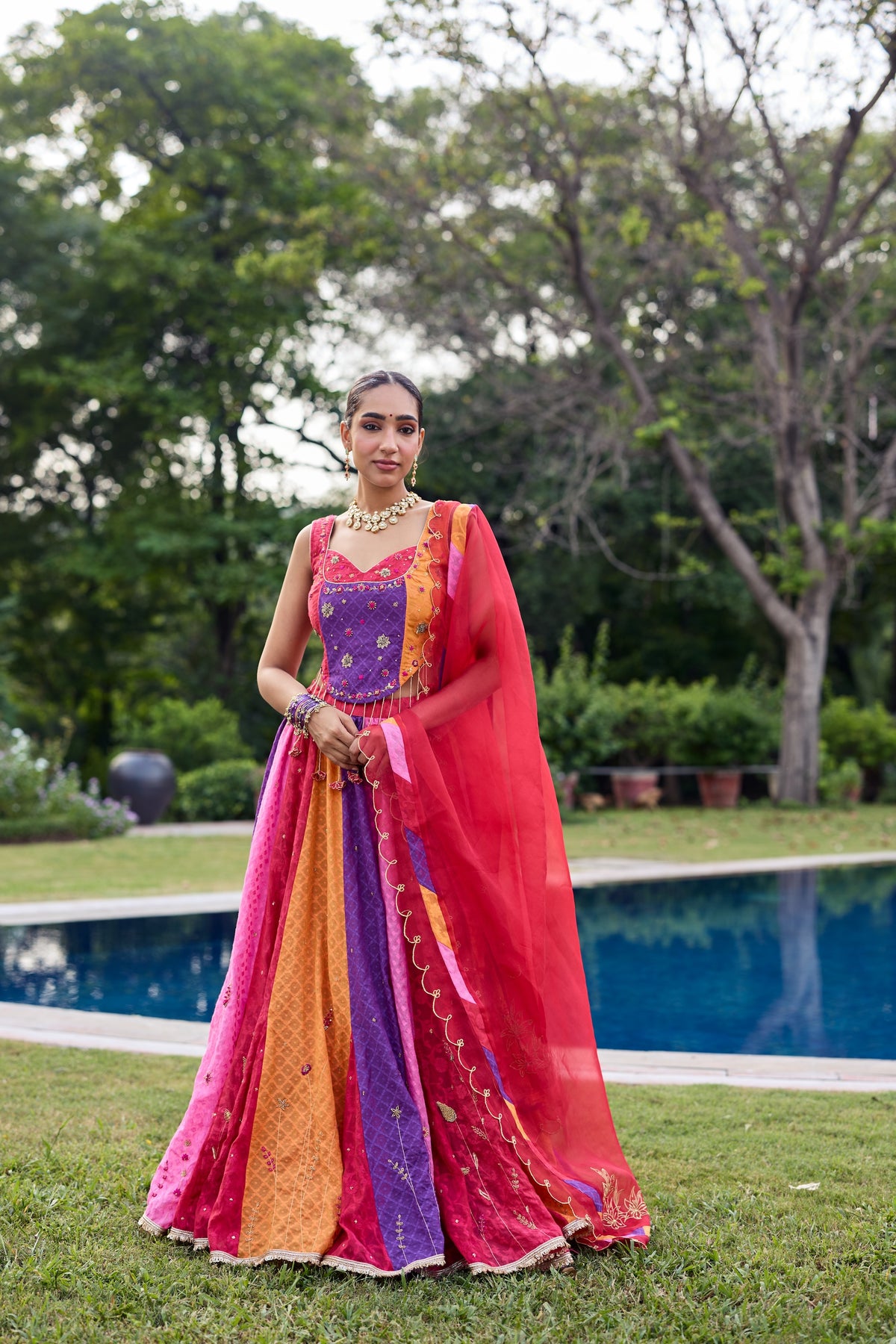 Ravya Multicoloured Lehenga Set