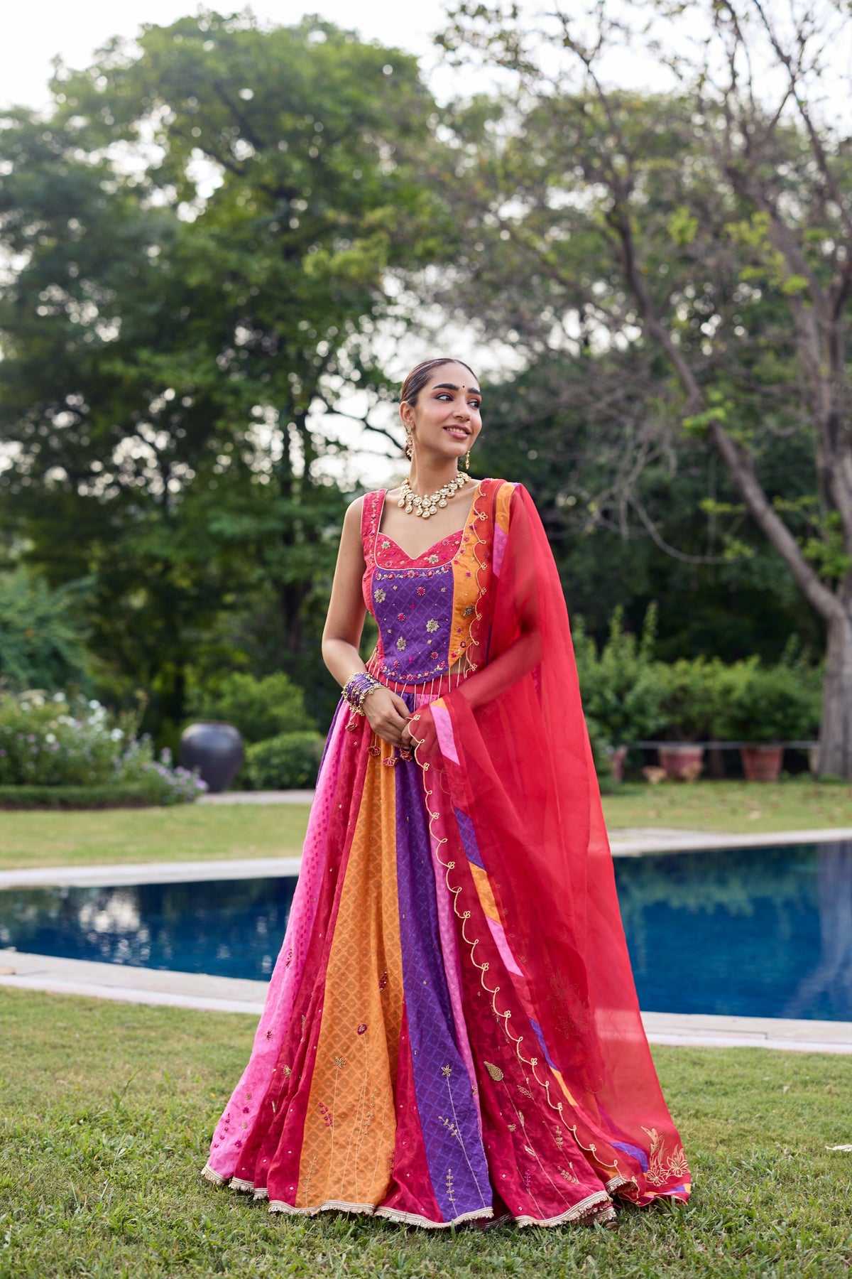 Ravya Multicoloured Lehenga Set
