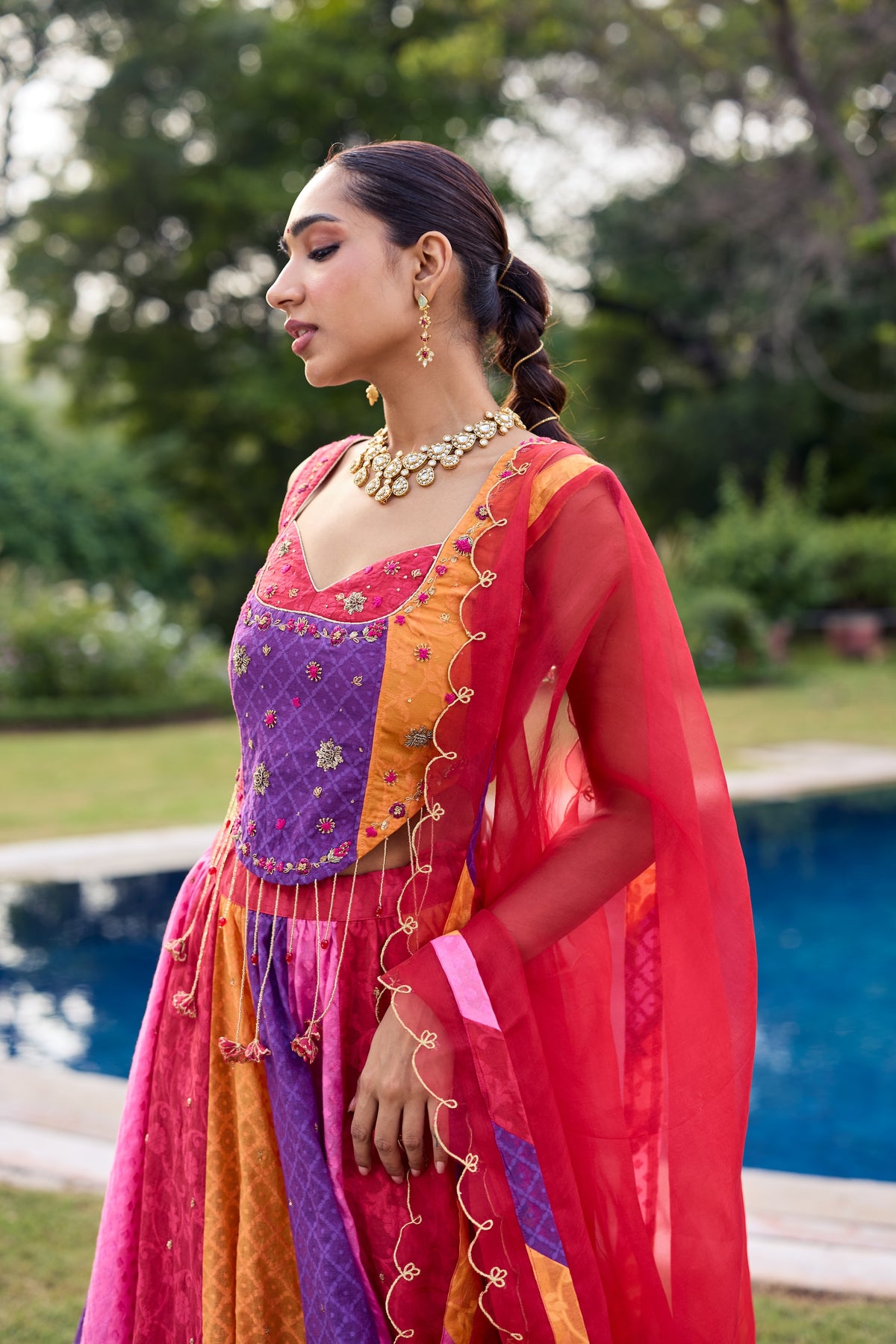 Ravya Multicoloured Lehenga Set