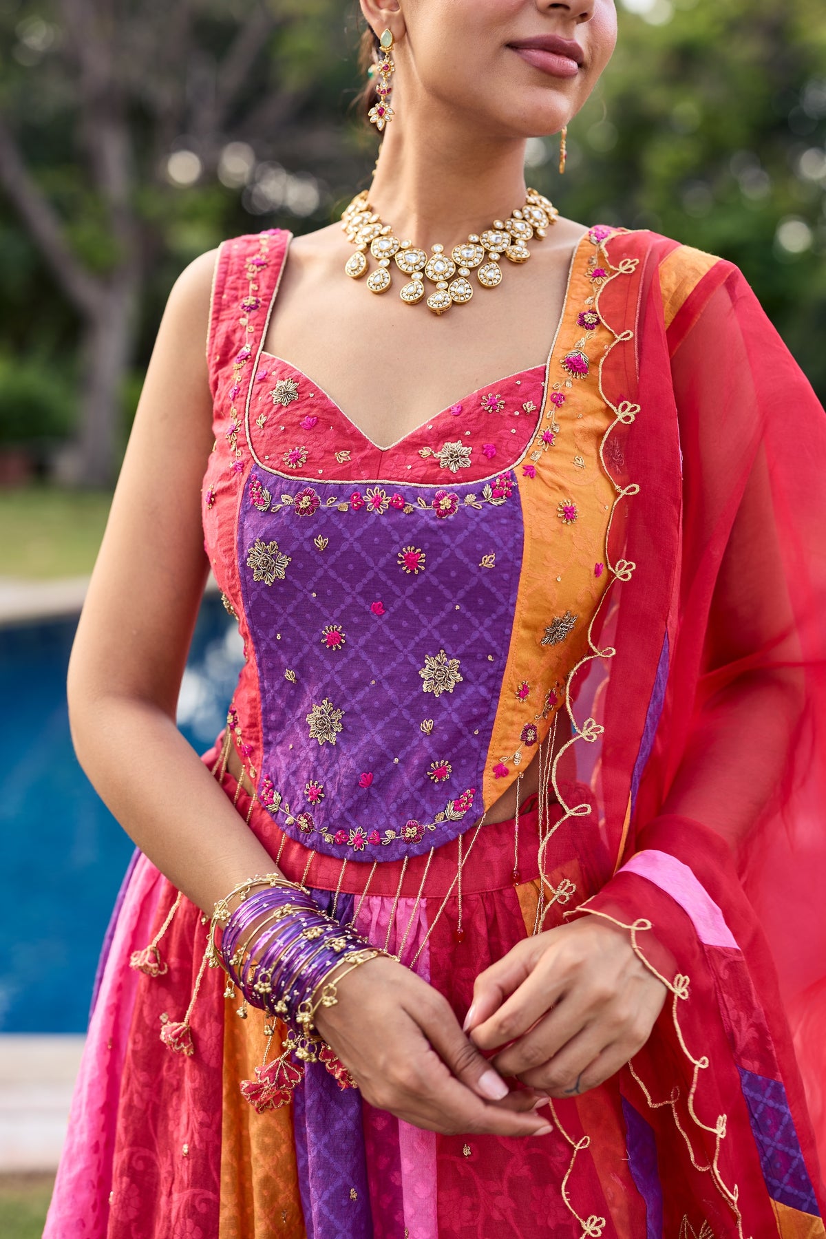 Ravya Multicoloured Lehenga Set