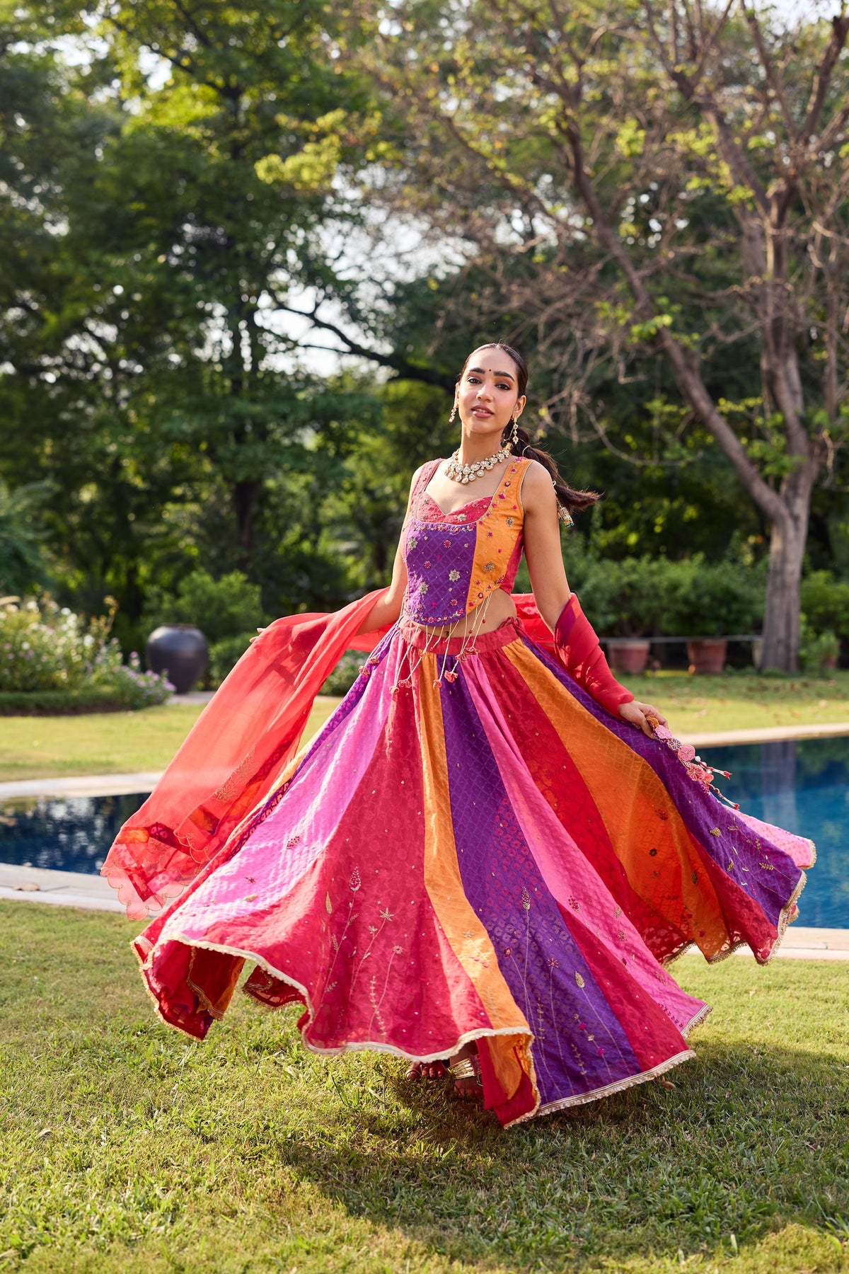 Ravya Multicoloured Lehenga Set
