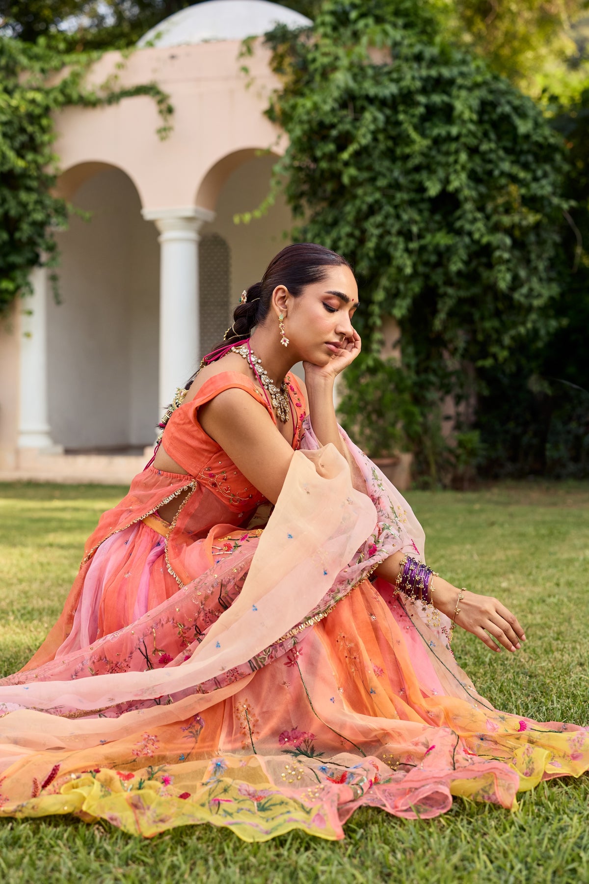 Sana Silk Organza Lehenga Set