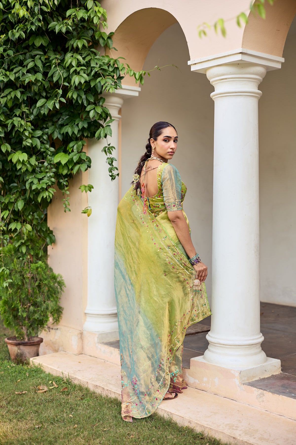 Saanjh Silk Tissue Sari