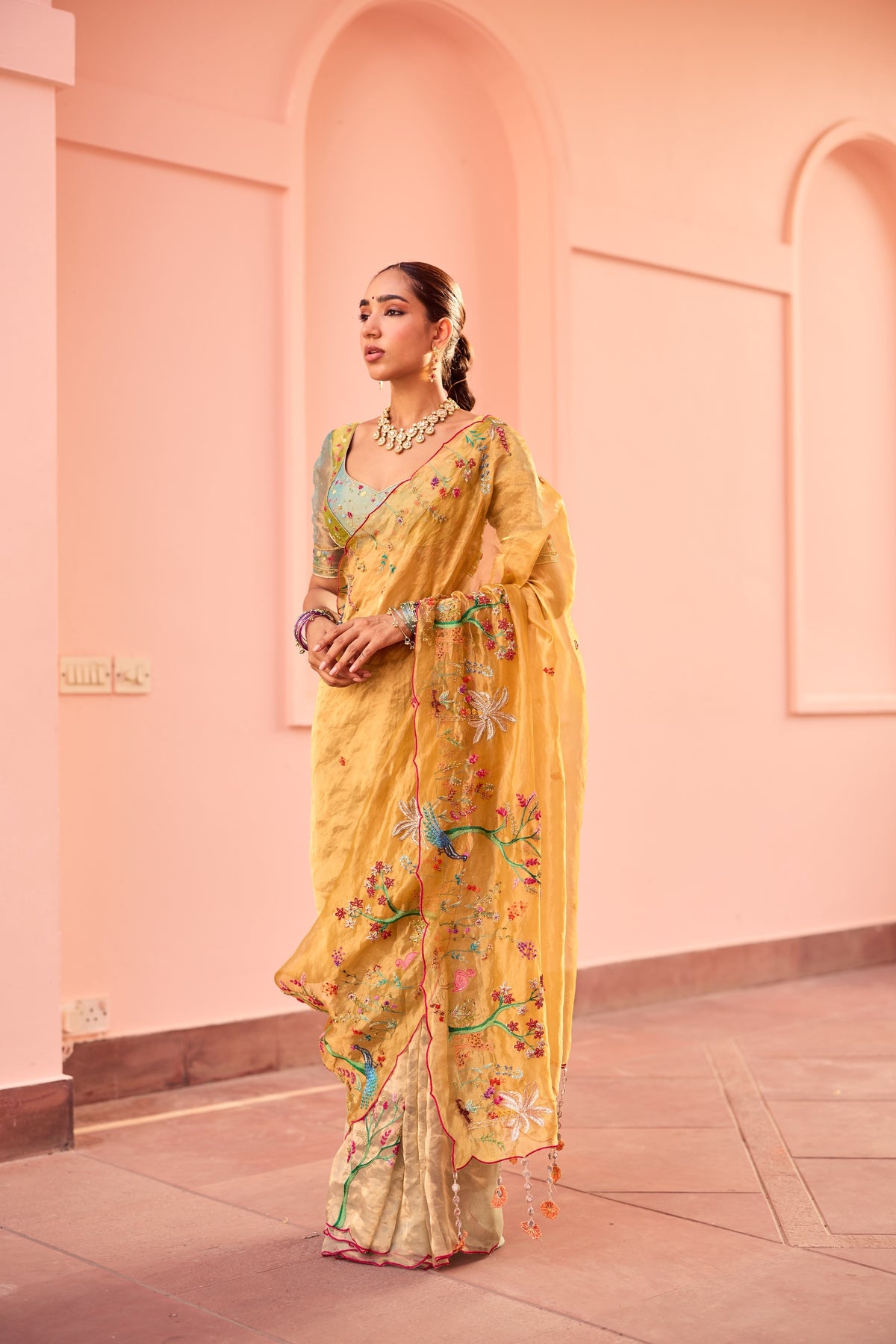 Amira Silk Tissue Sari