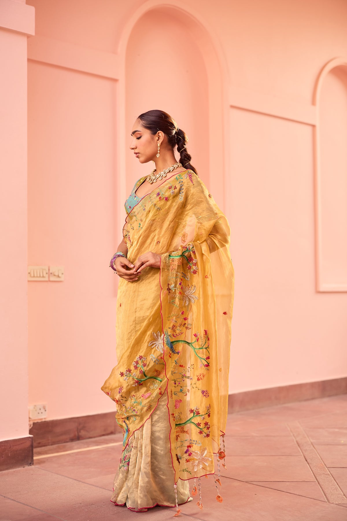 Amira Silk Tissue Sari