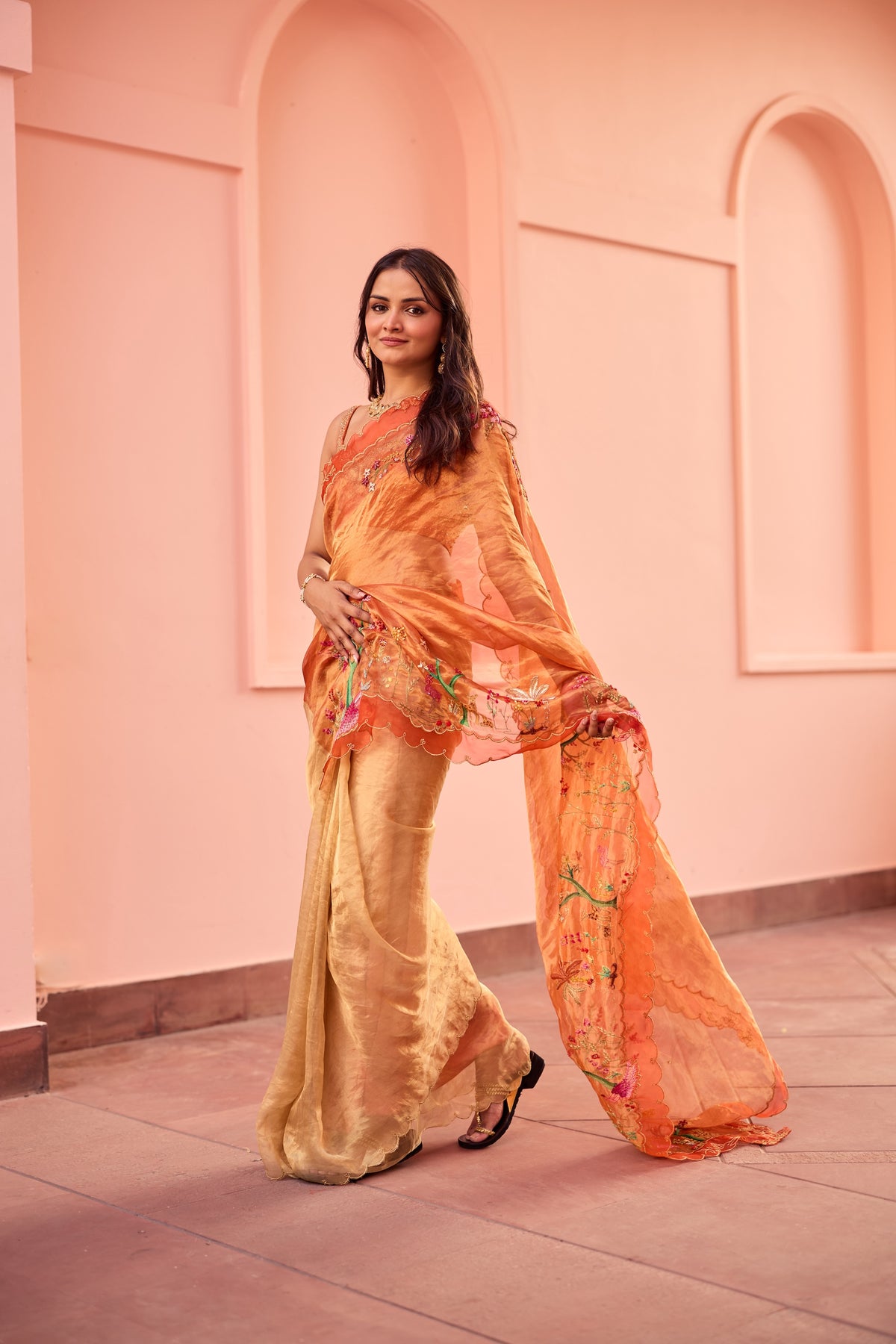 Dhara Slk Tissue Sari