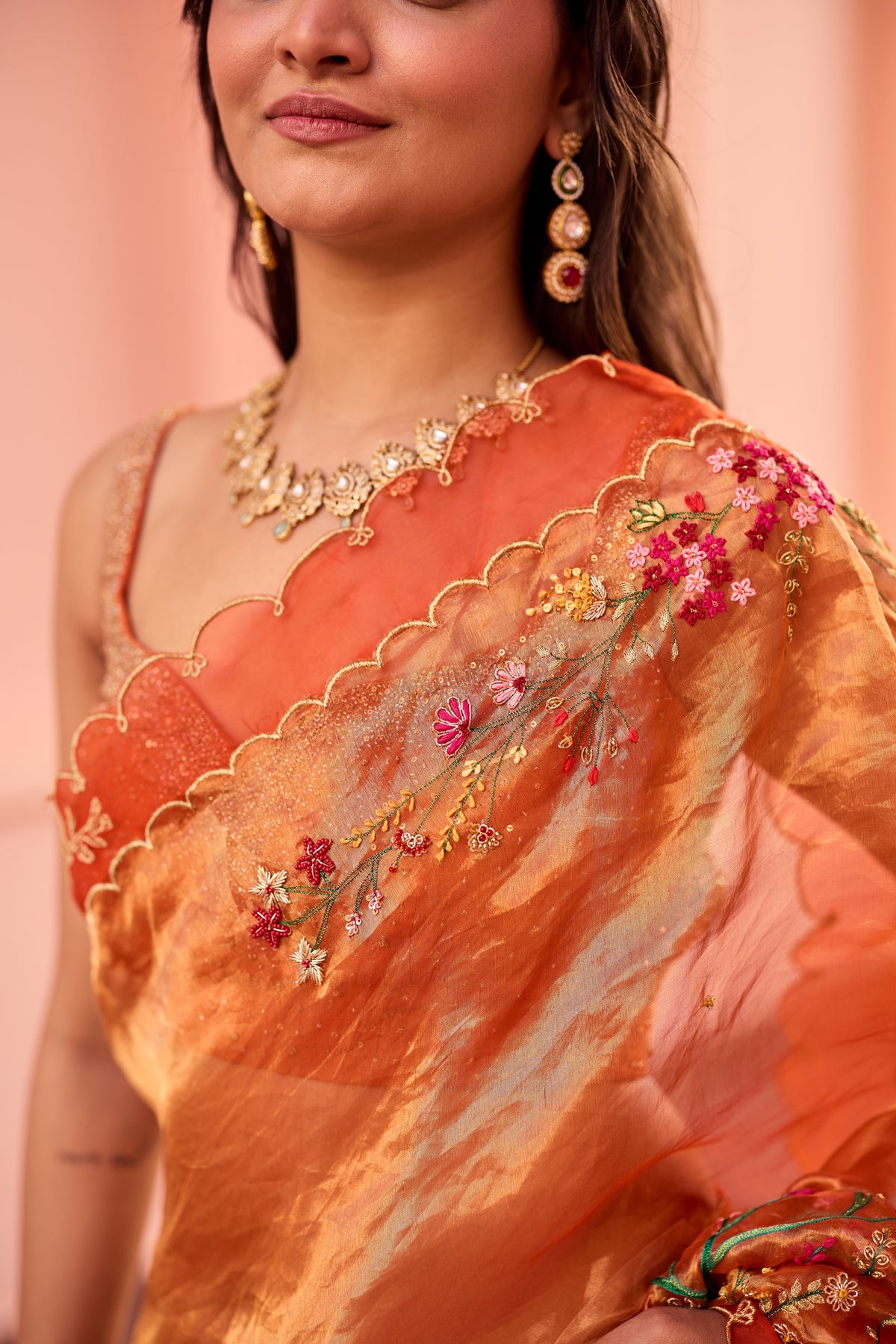 Dhara Slk Tissue Sari