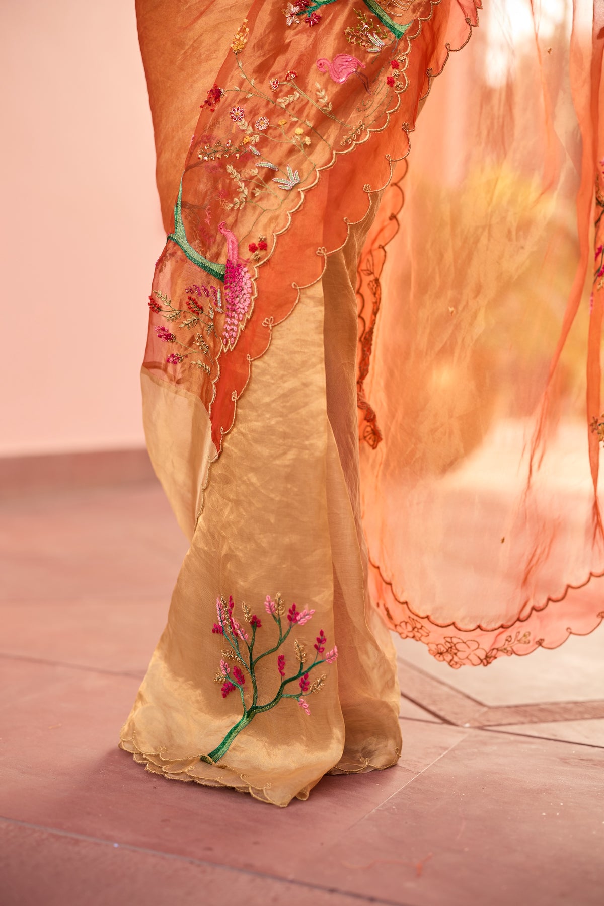Dhara Slk Tissue Sari