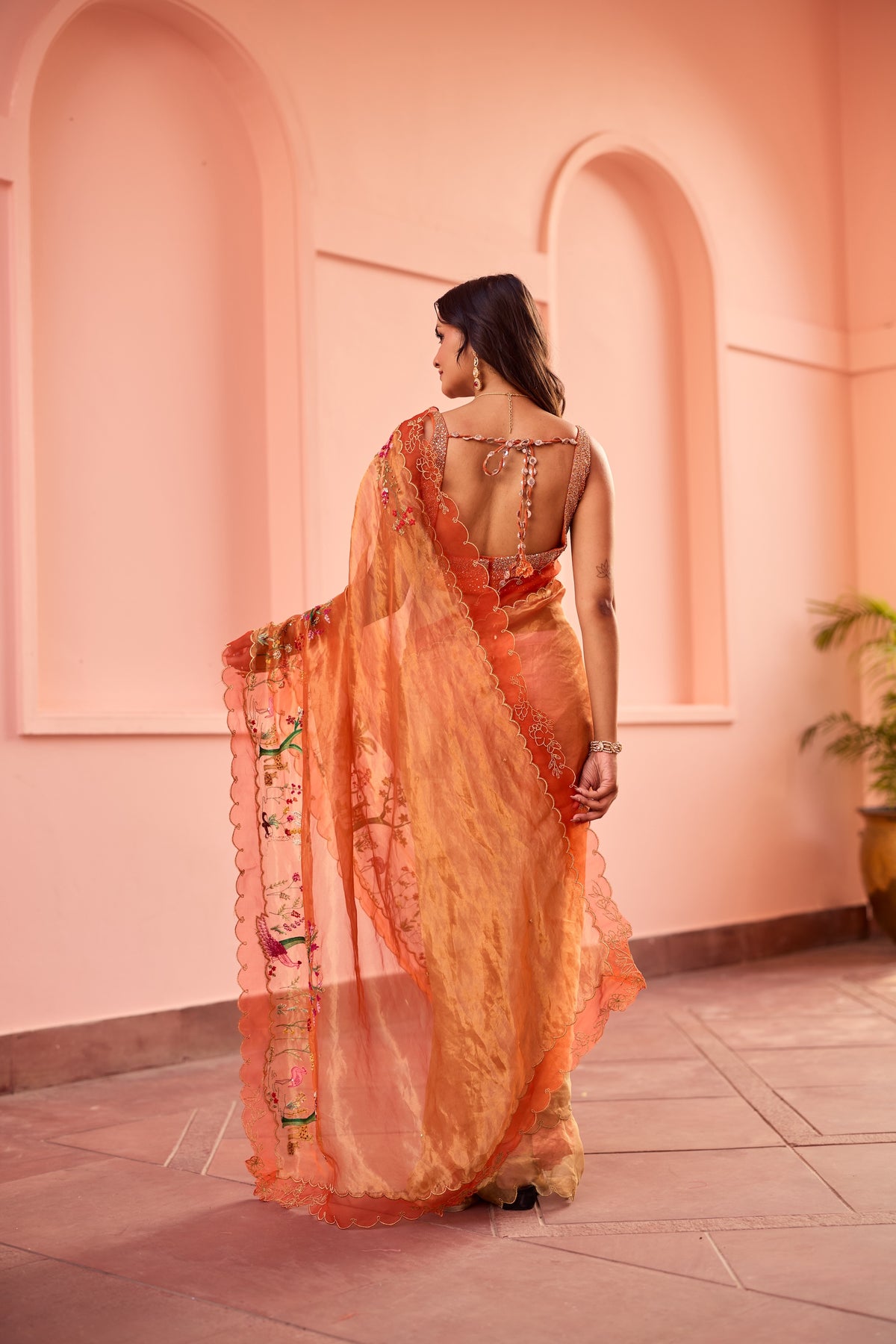 Dhara Slk Tissue Sari