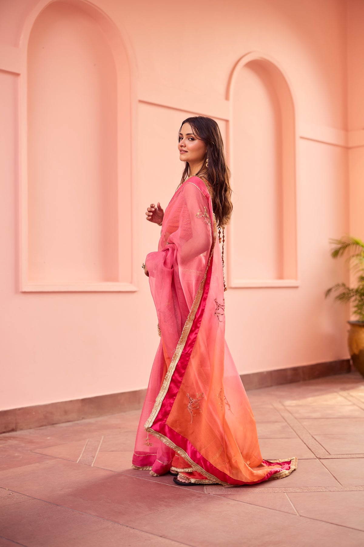 Shaleen Silk Organza Sari