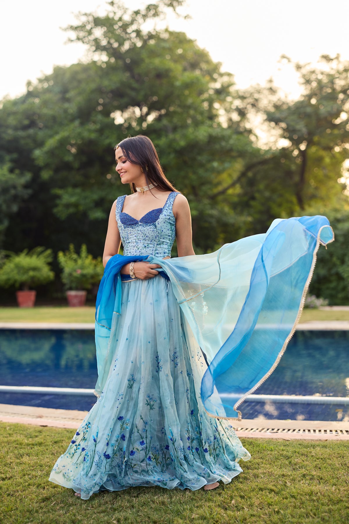 Vasant Silk Organza Lehenga Set