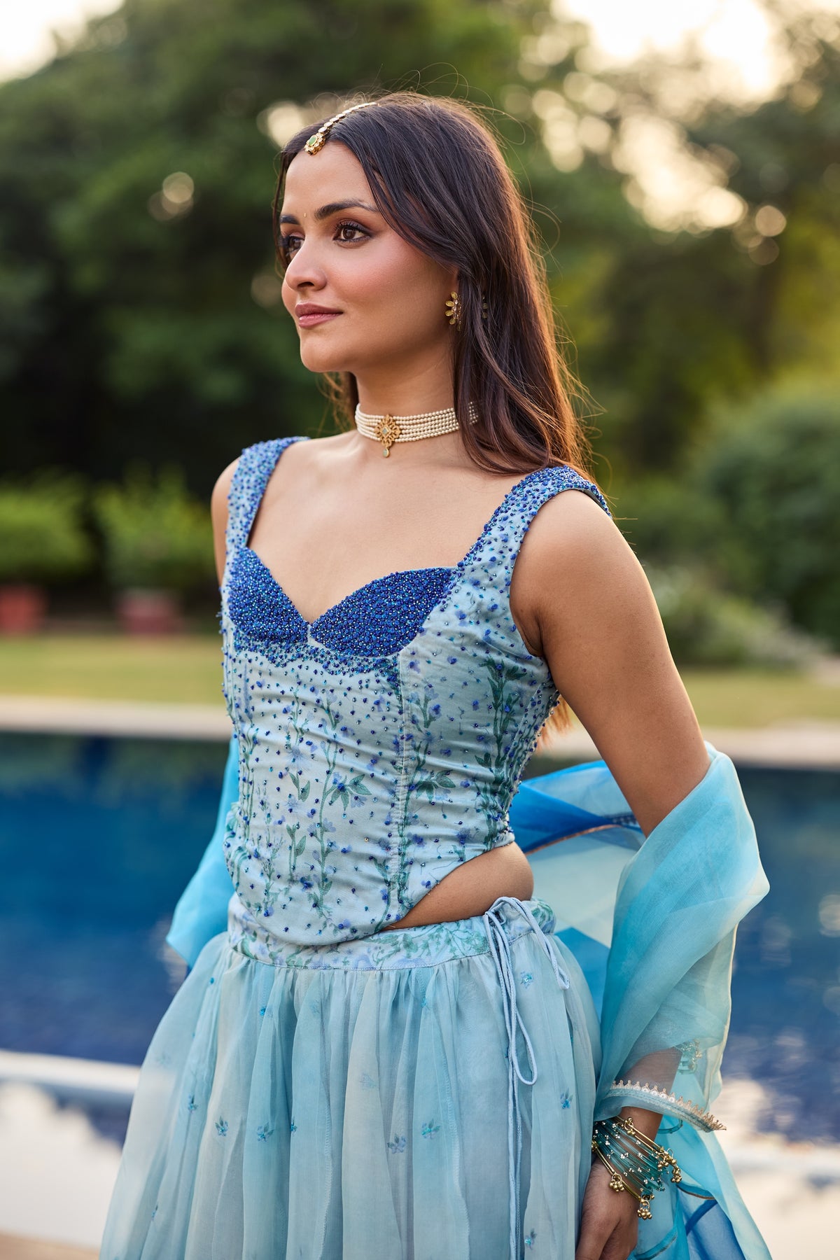 Vasant Silk Organza Lehenga Set